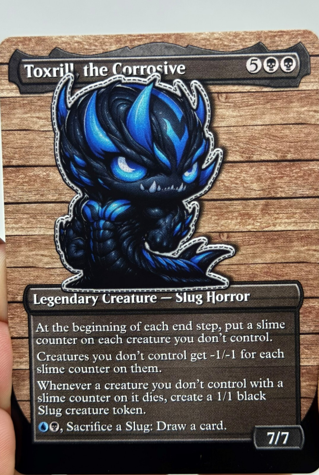 Toxrill, the Corrosive Proxy Card with Custom designed art