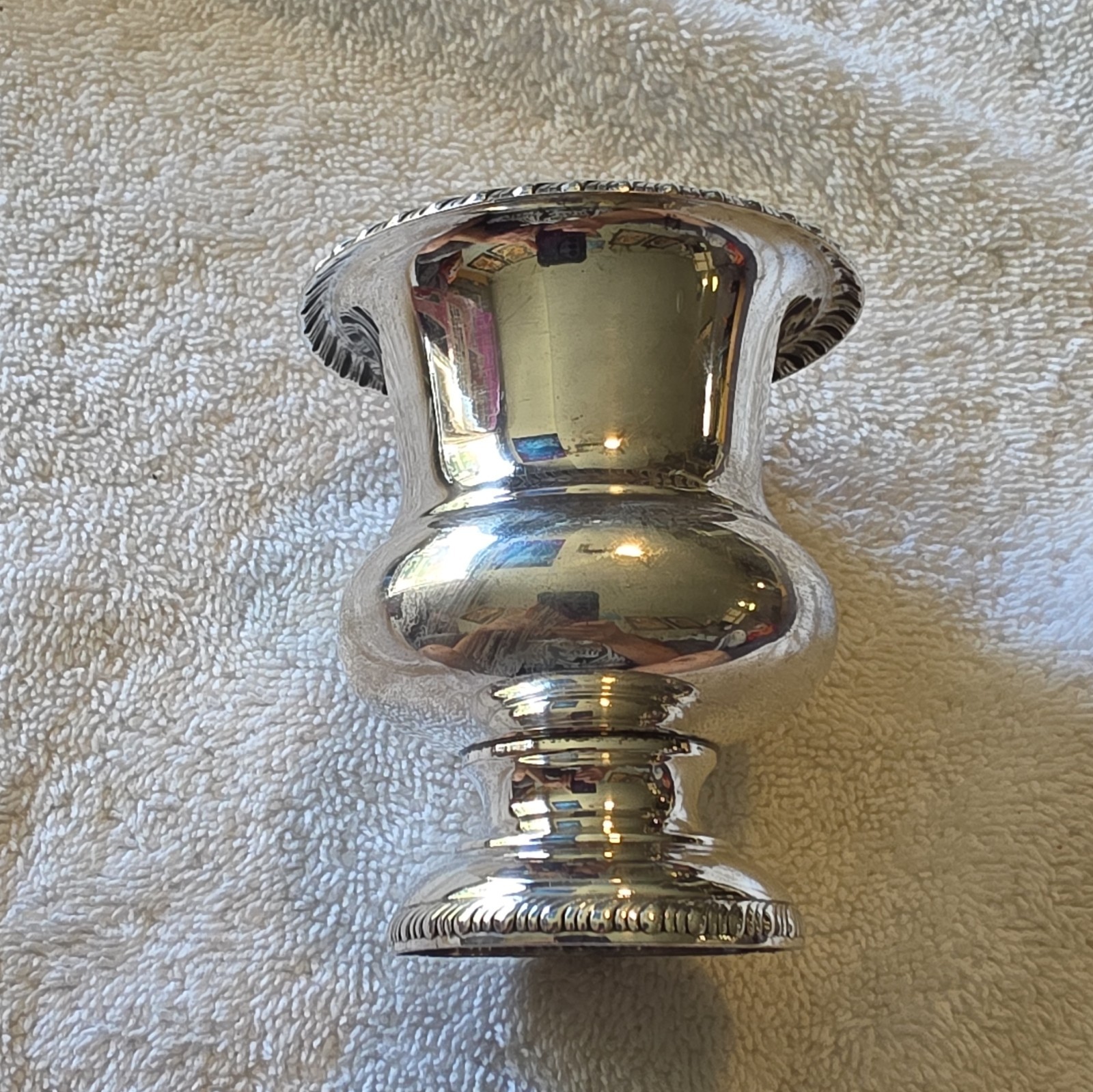 Antique Sheffield Silver EPC 298 Silver Plate Toothpick Holder / Egg Cup / Urn Antique Sheffield Silver EPC 298 Silver Plate Toothpick Holder / Egg Cup / Urn