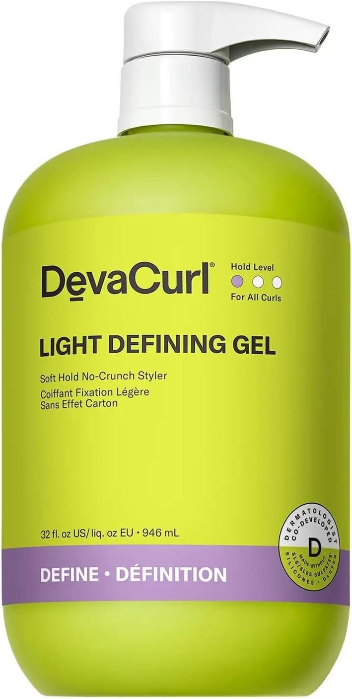 DevaCurl Light Defining Gel Soft Hold No-Crunch Curl Styler 32 oz DevaCurl Light Defining Gel Soft Hold No-Crunch Curl Styler 32 oz