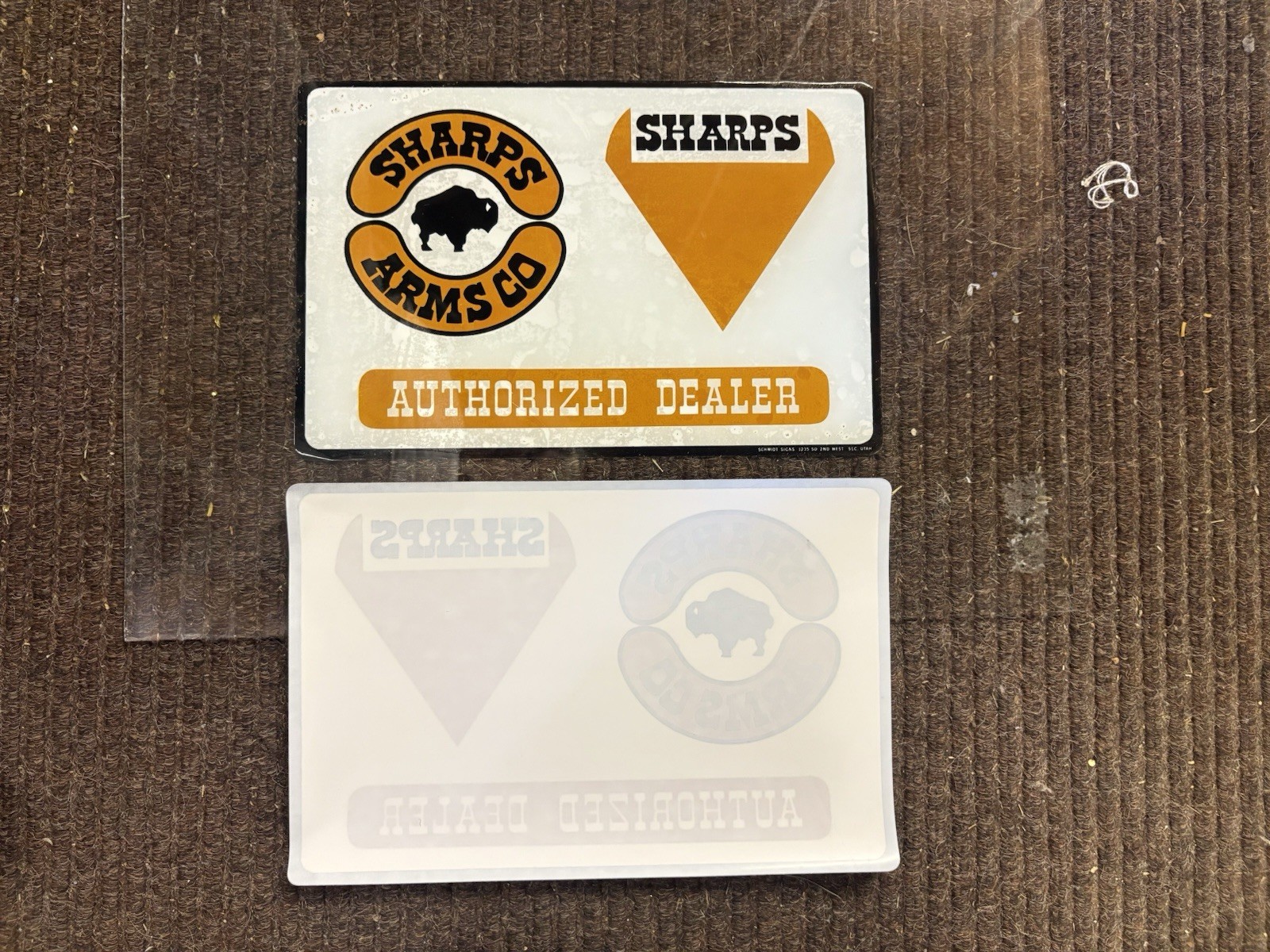 Vintage Sharps Arms Co. Authorized Dealer Decal 12x8 Vintage Sharps Arms Co. Authorized Dealer Decal 12x8