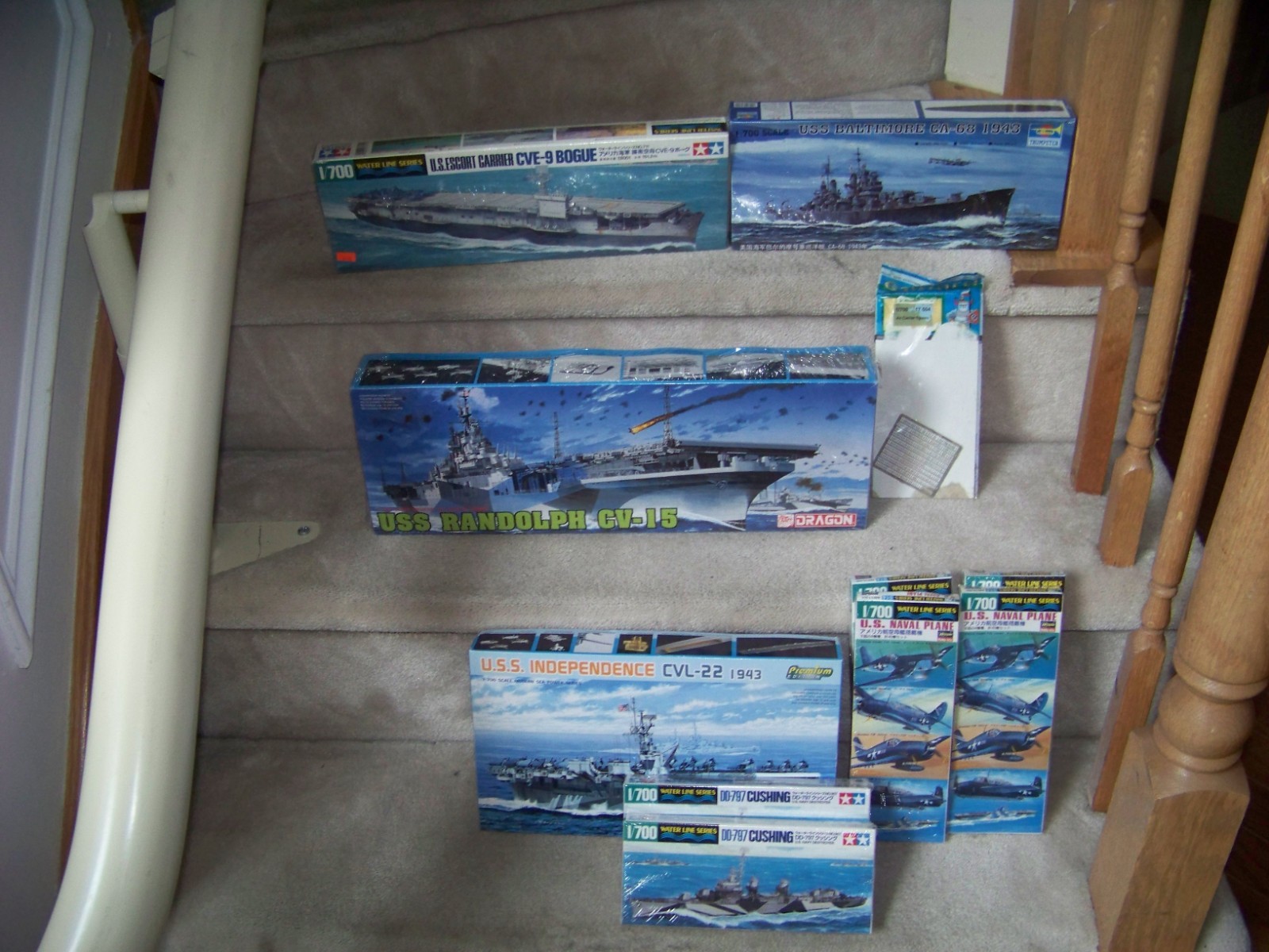 US Navy WWII 1-700 Scale Aircraft Carriers, Ships, Aircraft & Crews