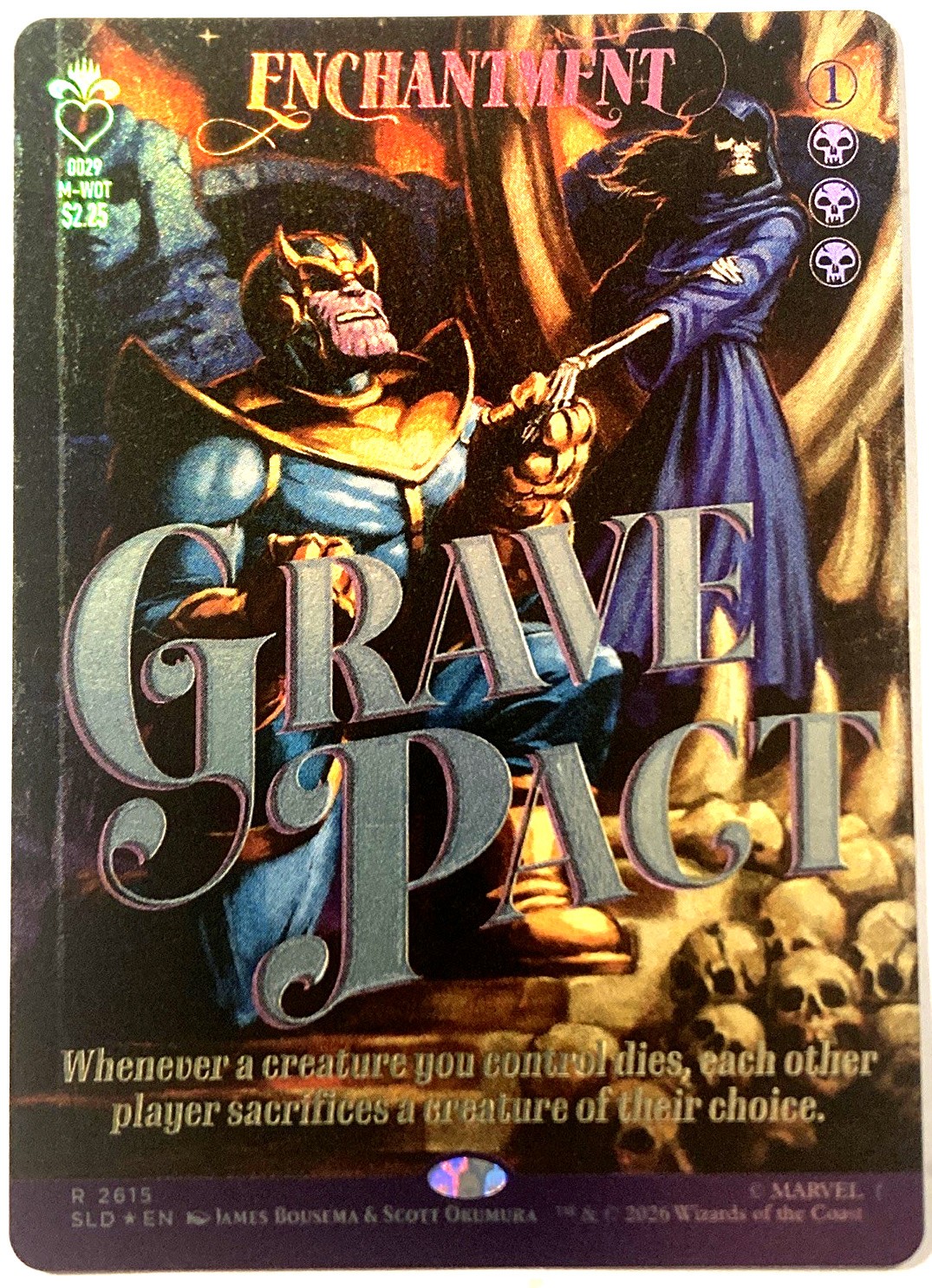 MTG Grave Pact (Borderless Foil) Secret Lair Drop Series (SLD) 2615 NM MTG Grave Pact (Borderless Foil) Secret Lair Drop Series (SLD) 2615 NM