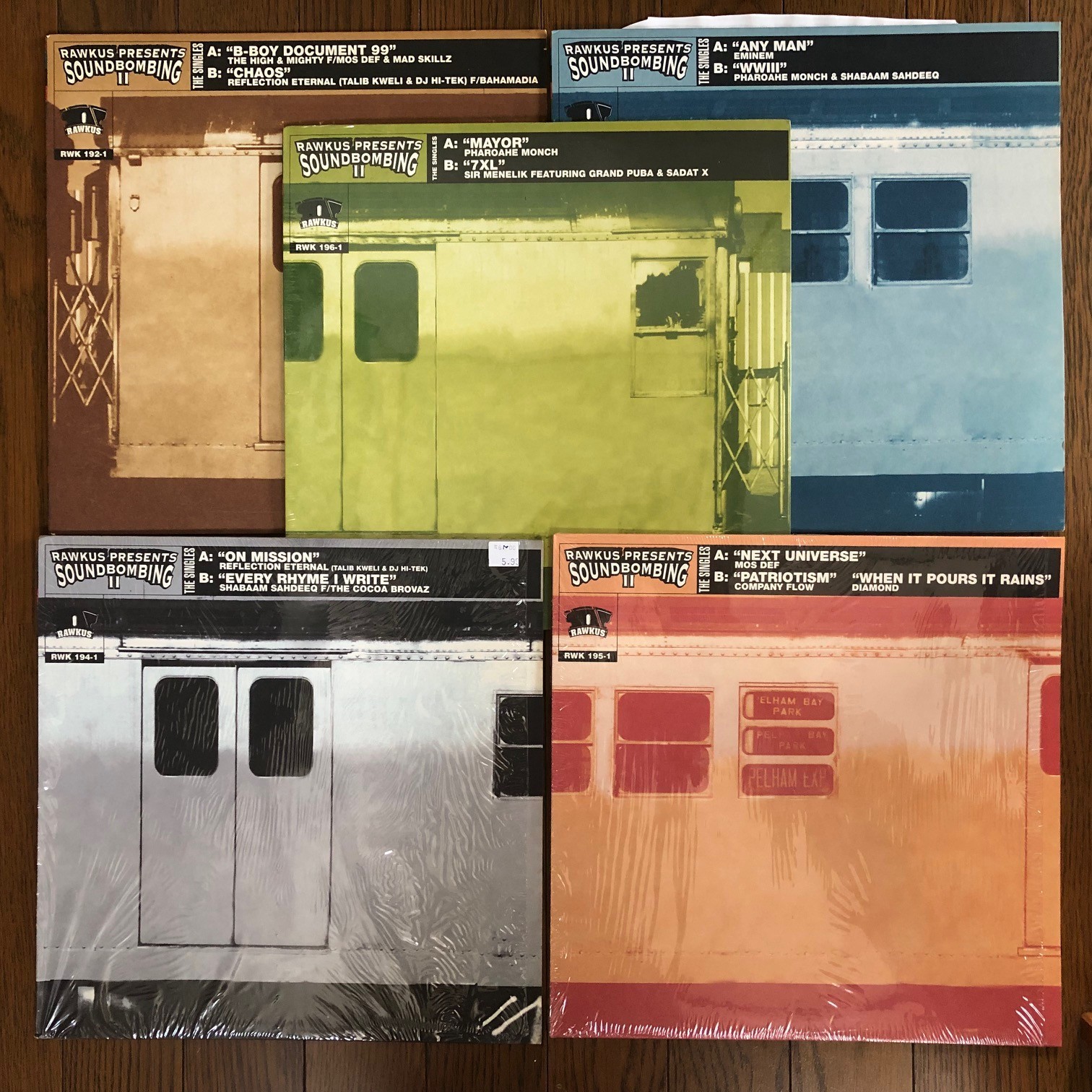 Rawkus Presents Soundbombing II 5 Types Vinyl Full set EMINEM, Mos Def
