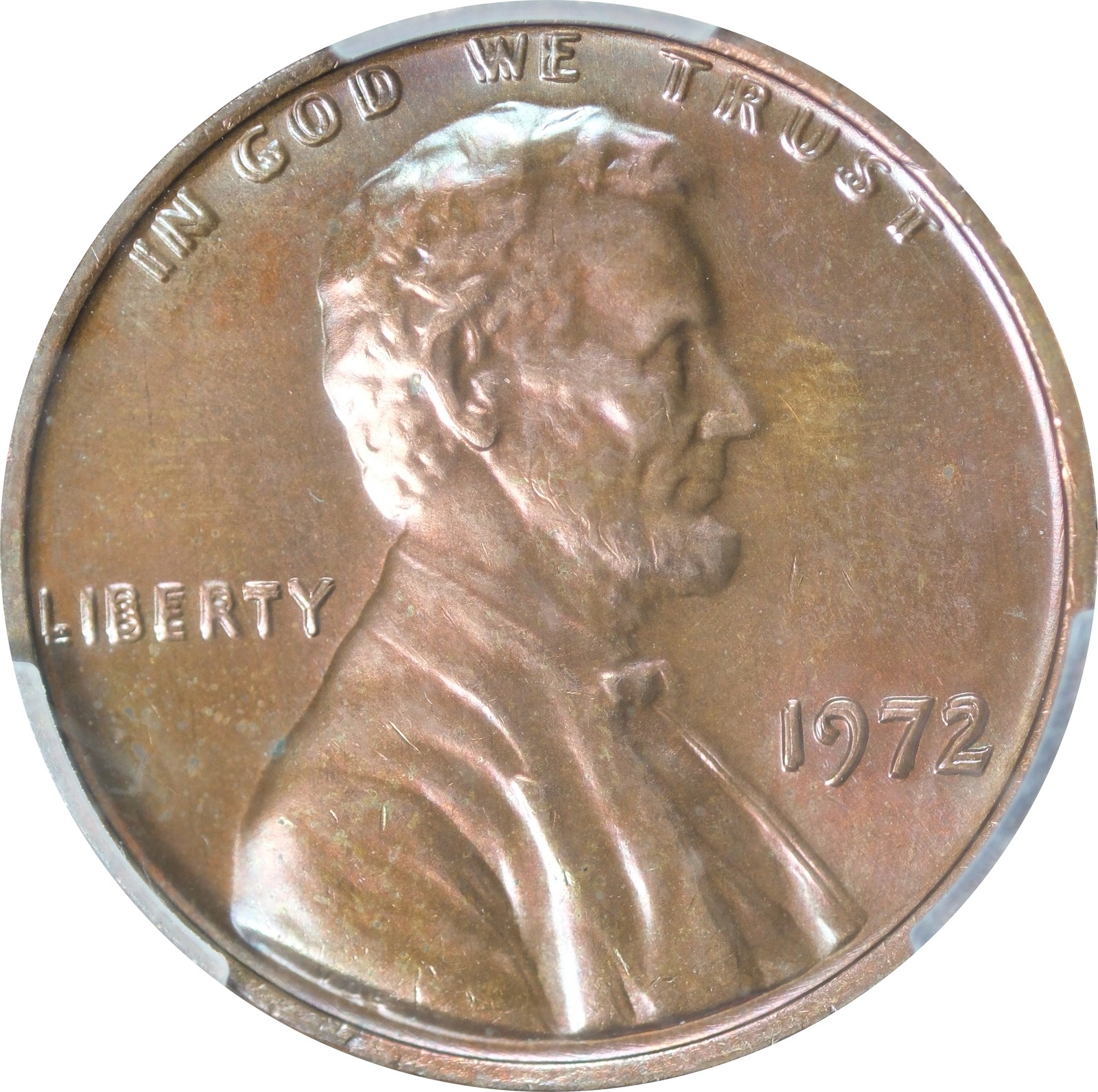1972 MS65 Doubled Die Obverse Lincoln Penny BN PCGS 38221413
