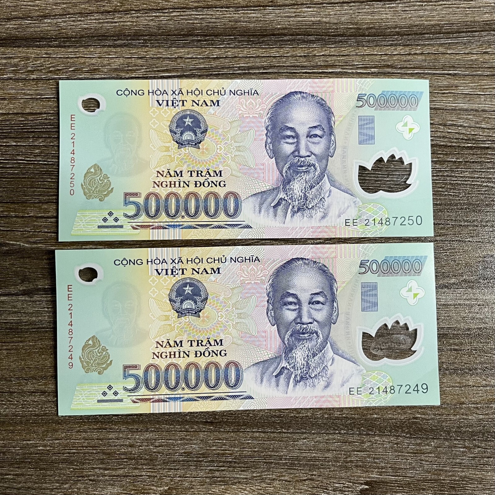 1,000,000 VND (2x500,000) 1 MILLION VIETNAMESE DONG, VIETNAM MONEY & CURRENCY