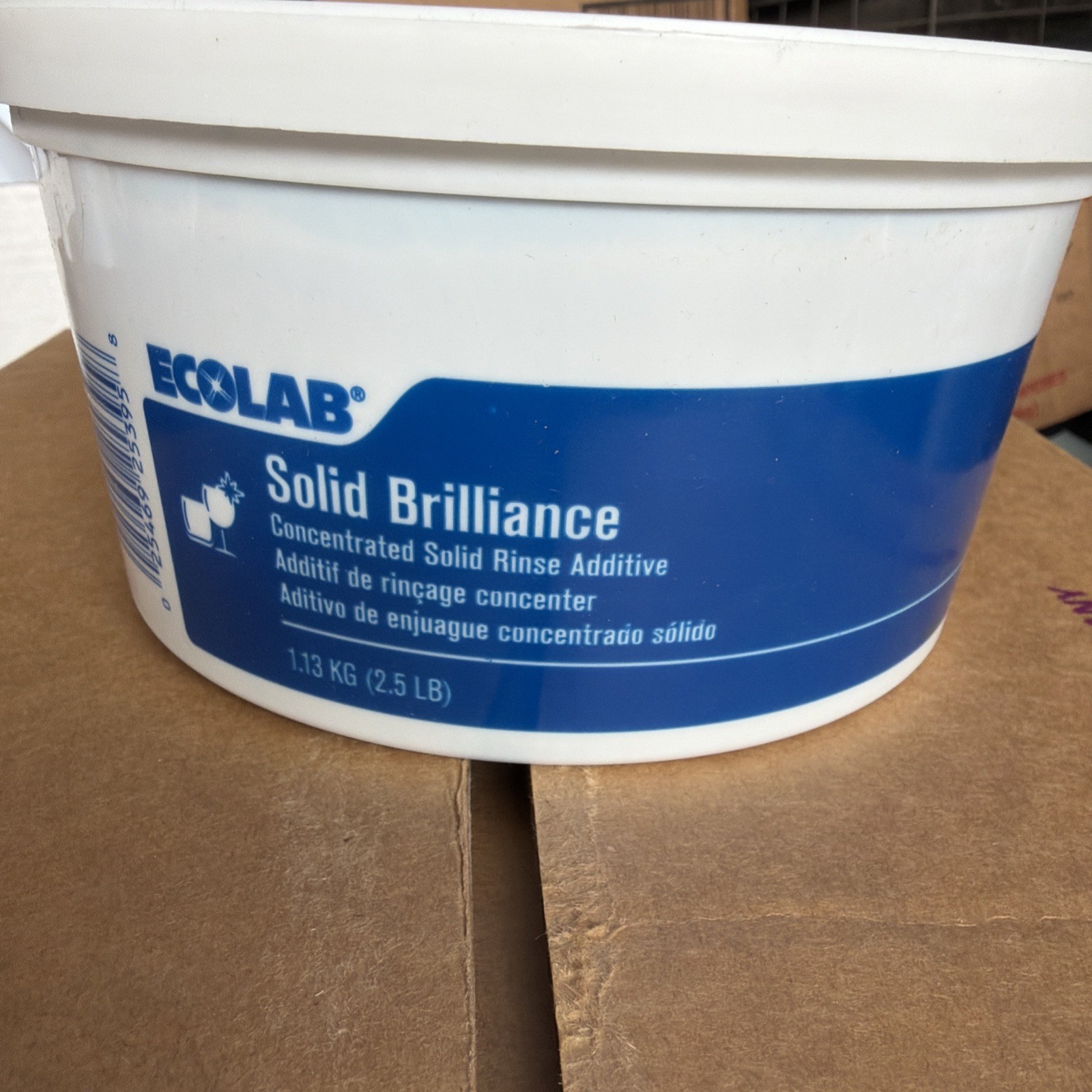 NEW Ecolab Concentrated Solid Brilliance Rinse Additive Formula 6125395 NEW Ecolab Concentrated Solid Brilliance Rinse Additive Formula 6125395