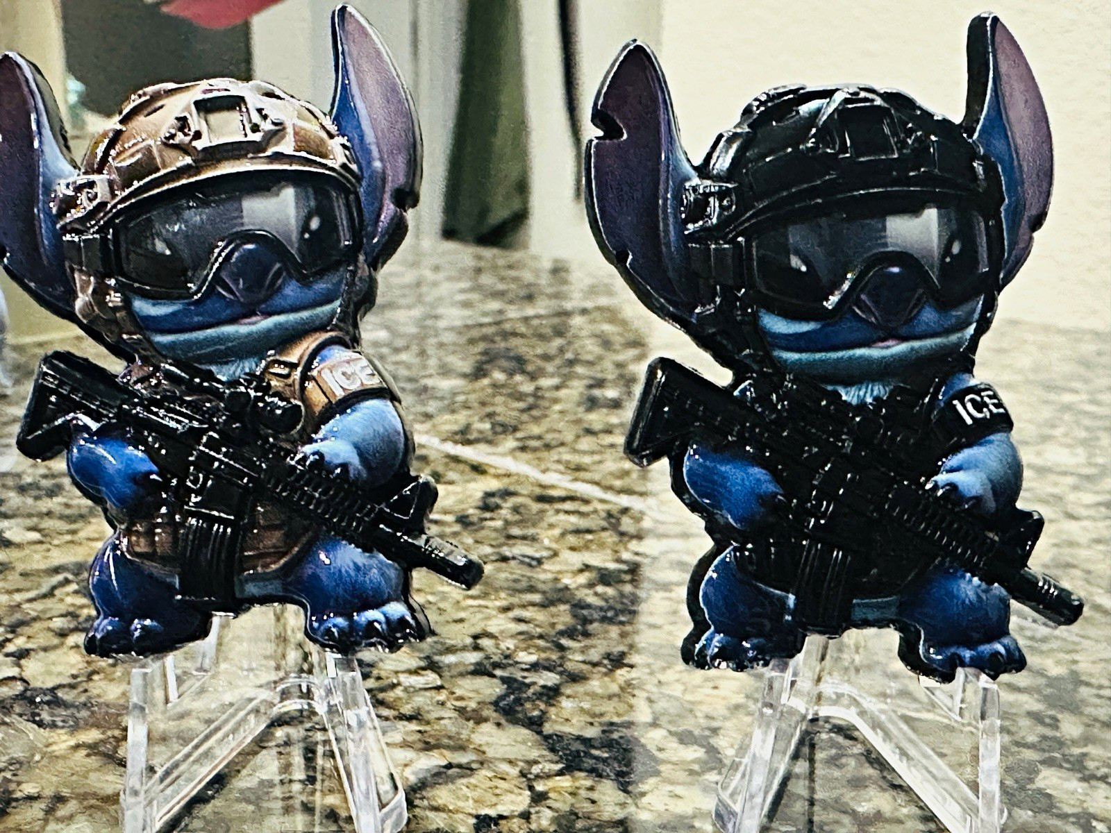 Disney Lilo & Stitch Stitch ICE Tactical  coin Set of 2