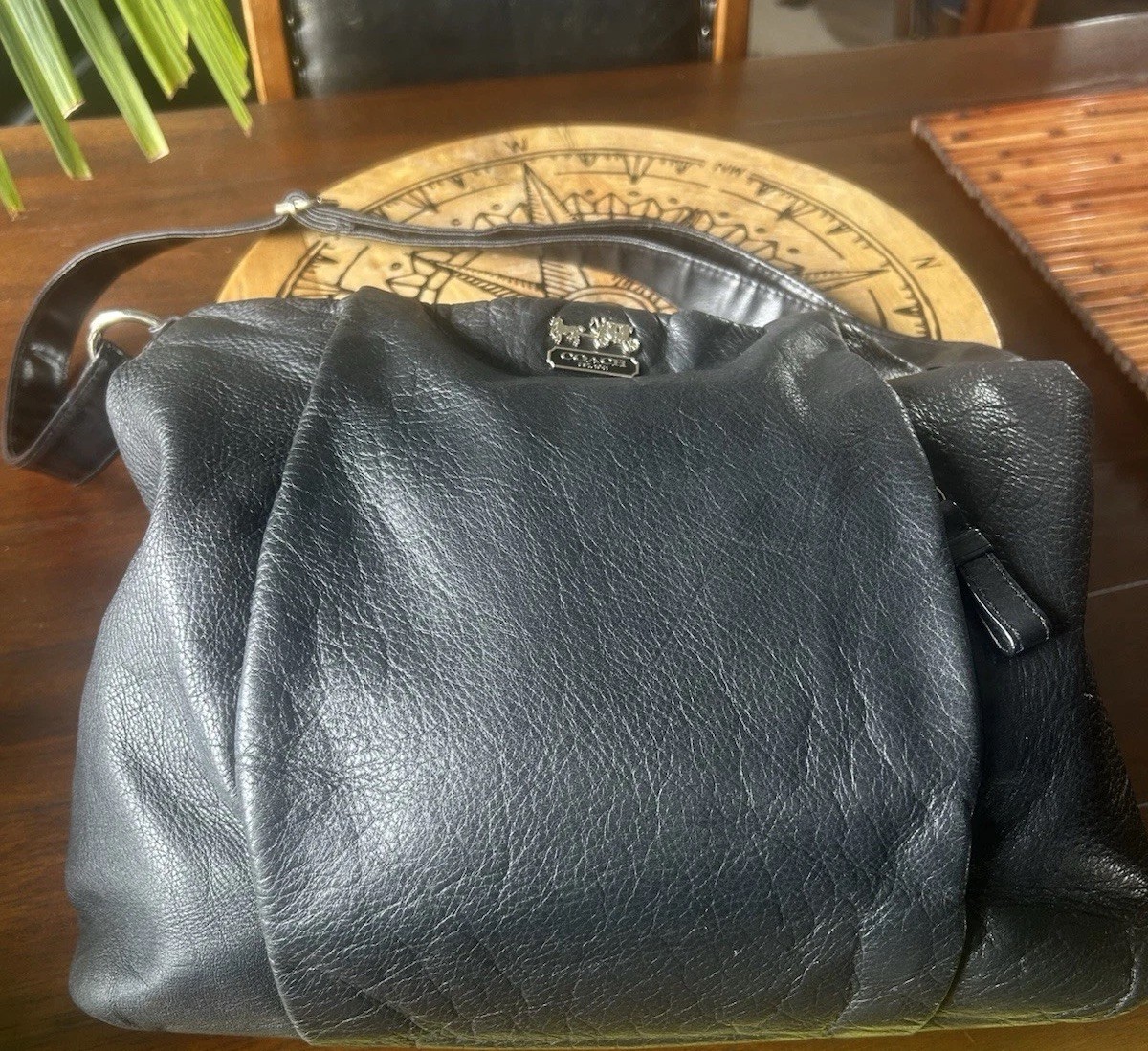Vintage Coach Black Leather Bag Excellent Condition Vintage Coach Black Leather Bag Excellent Condition