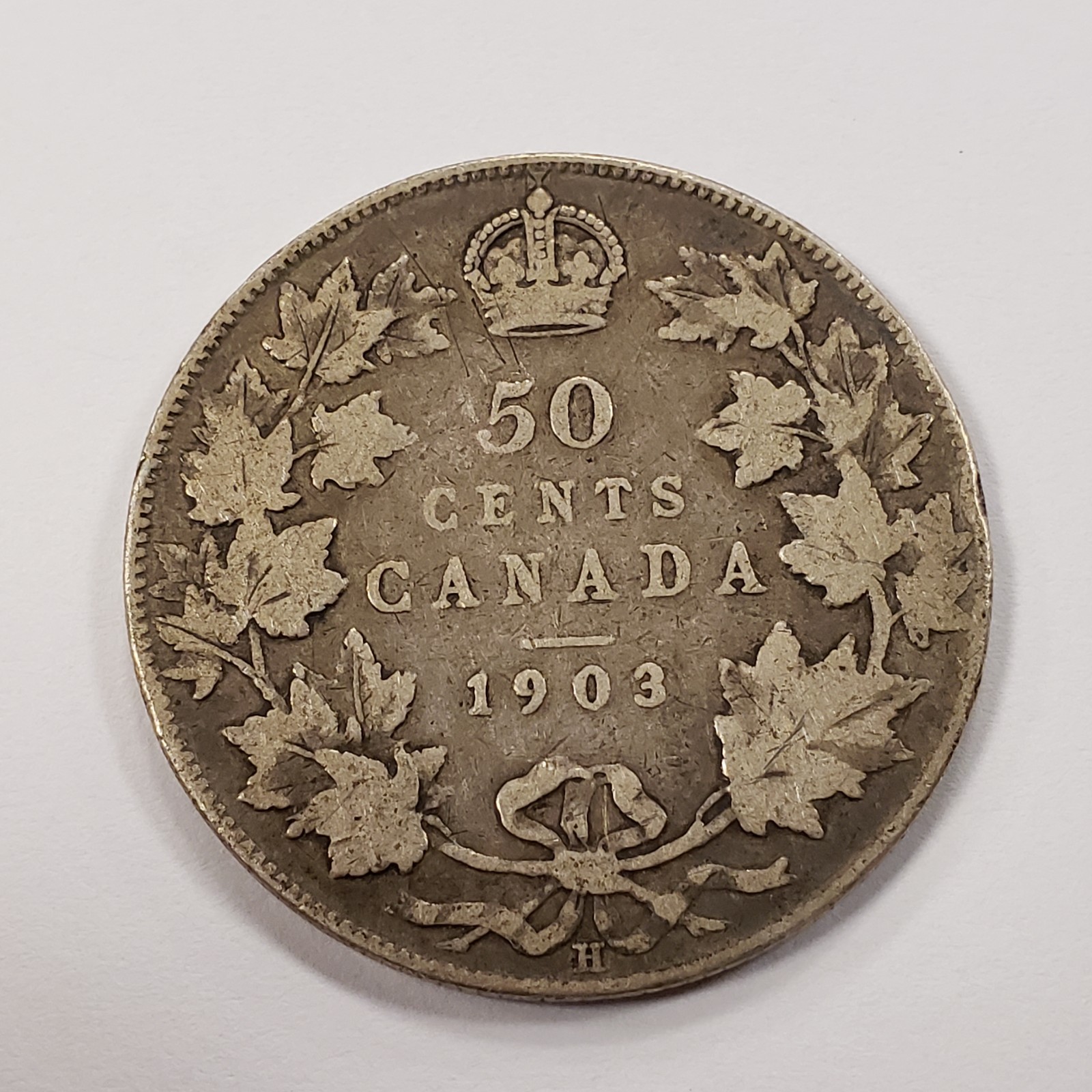 1903-H 50c Canada Fifty Cents Silver .3456 ASW - KM12 - SKU-Q5857