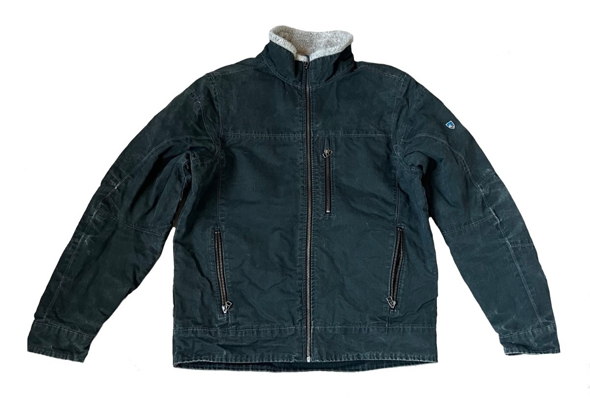 KÜHL Burr Jacket Men’s Medium Kanteen Distressed Canvas Sherpa Lined Jacket KÜHL Burr Jacket Men’s Medium Kanteen Distressed Canvas Sherpa Lined Jacket