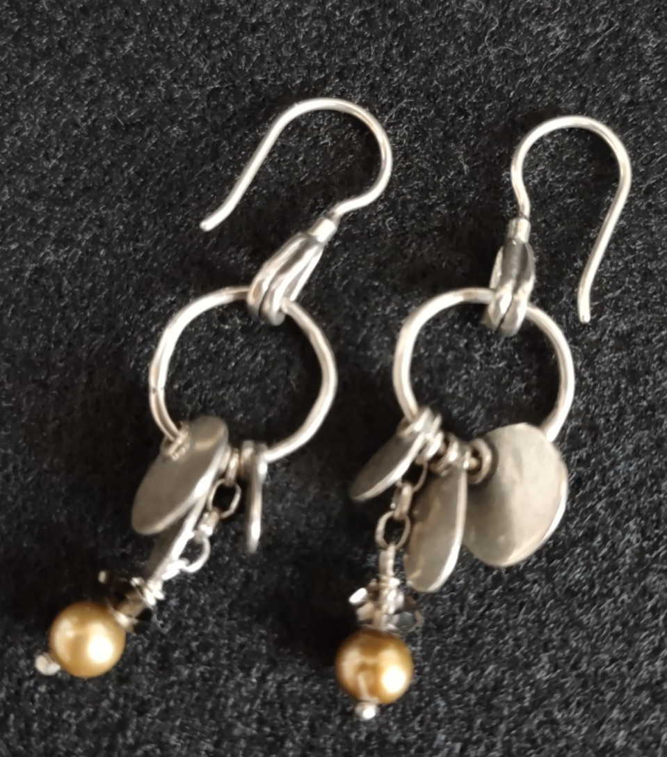 VERY NICE $149 Silpada SILVER EARRINGS .925 Brass Simulated Gemstone Charm L@@K VERY NICE $149 Silpada SILVER EARRINGS .925 Brass Simulated Gemstone Charm L@@K