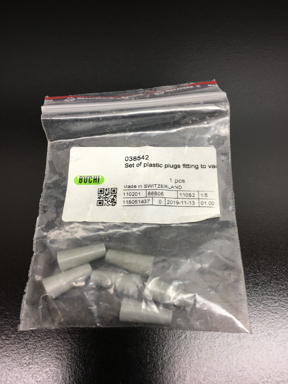 Buchi PN 038542 Set Of Plastic Plugs Fittings To Vac