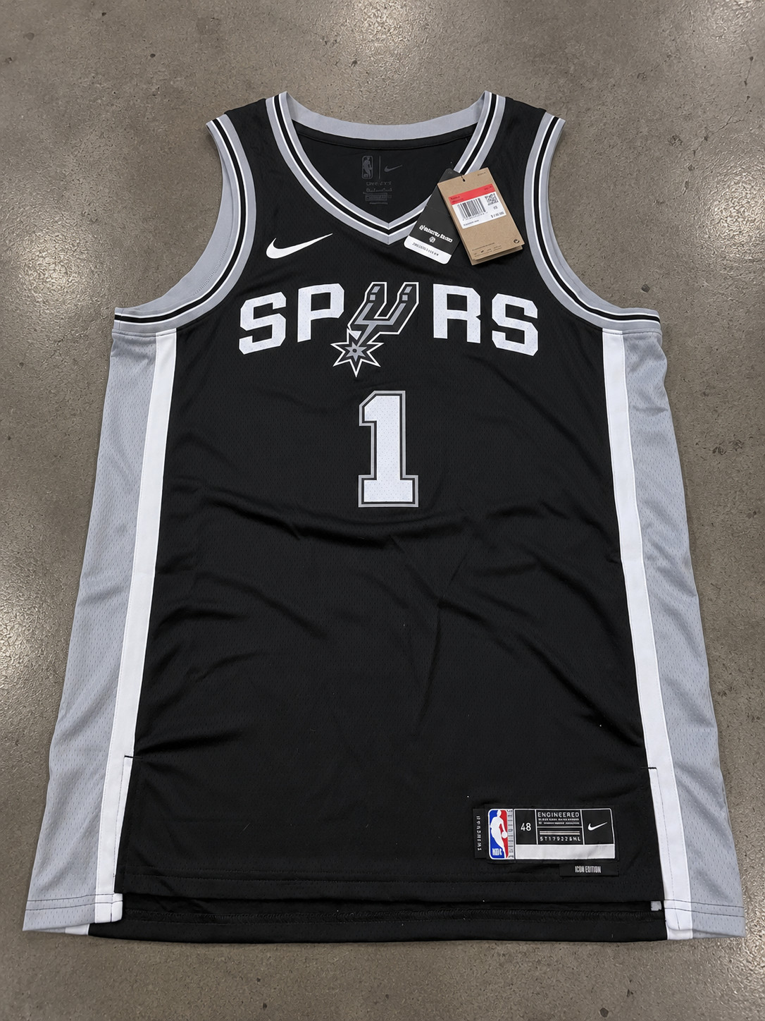 Victor Wembanyama San Antonio Spurs Nike Authentic Jersey - Icon Edition - Black