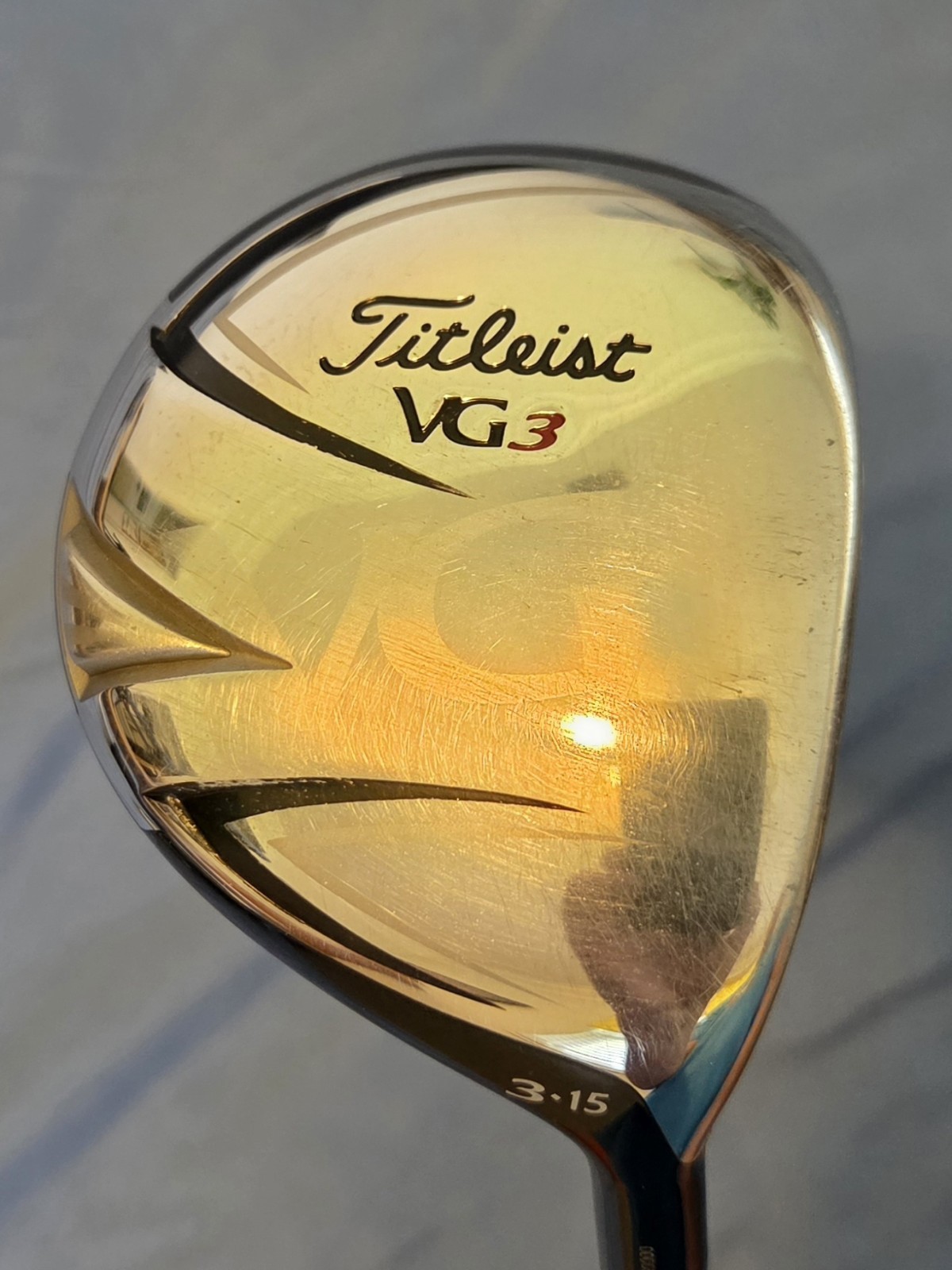 Titleist VG3 2012 3 Wood 15° RH Tour AD BB-6 Stiff Flex Fairway Wood Excellent