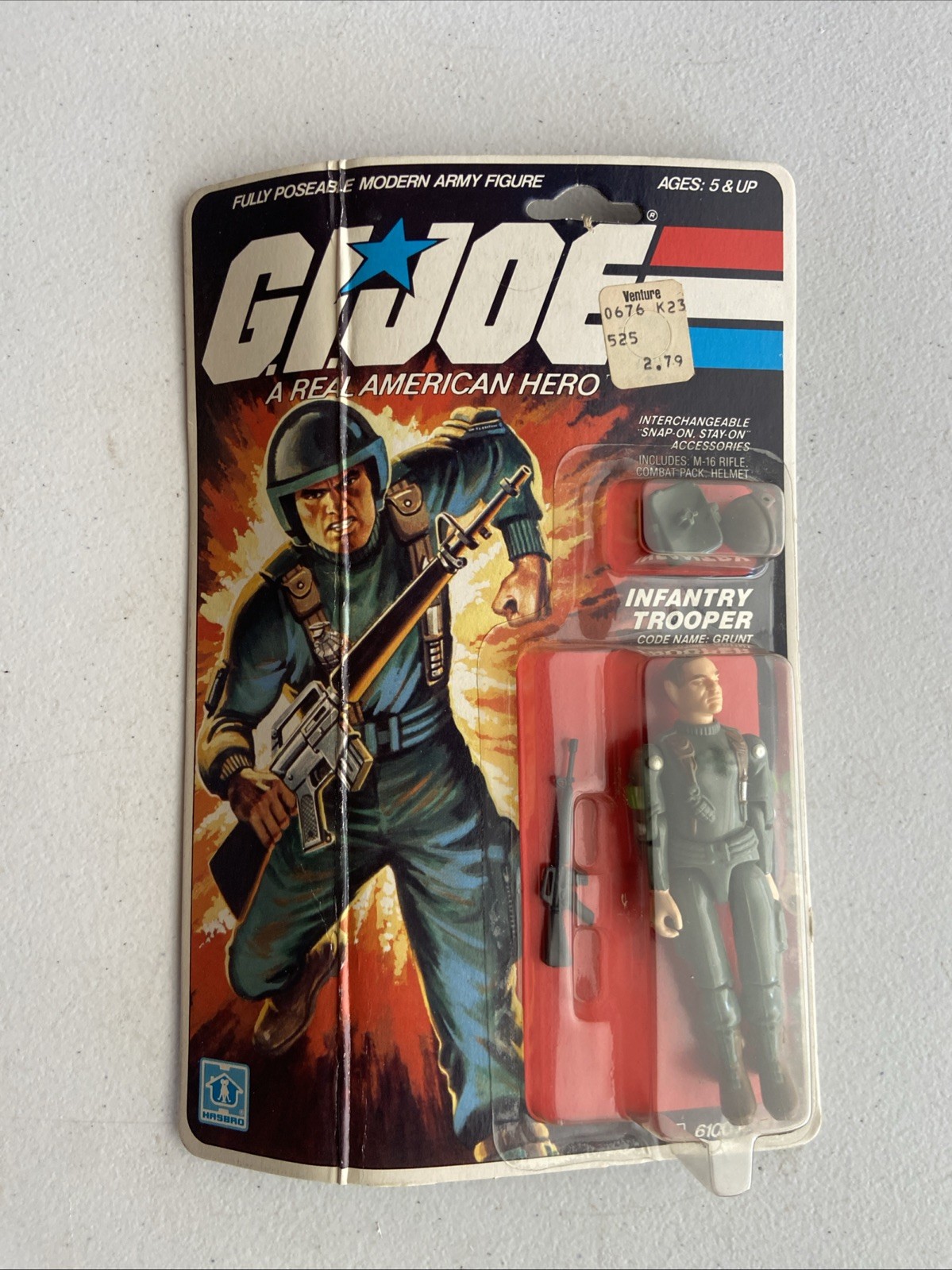 1982 Hasbro GI Joe Grunt Infantry Trooper Action Figure Sealed 1982 Hasbro GI Joe Grunt Infantry Trooper Action Figure Sealed
