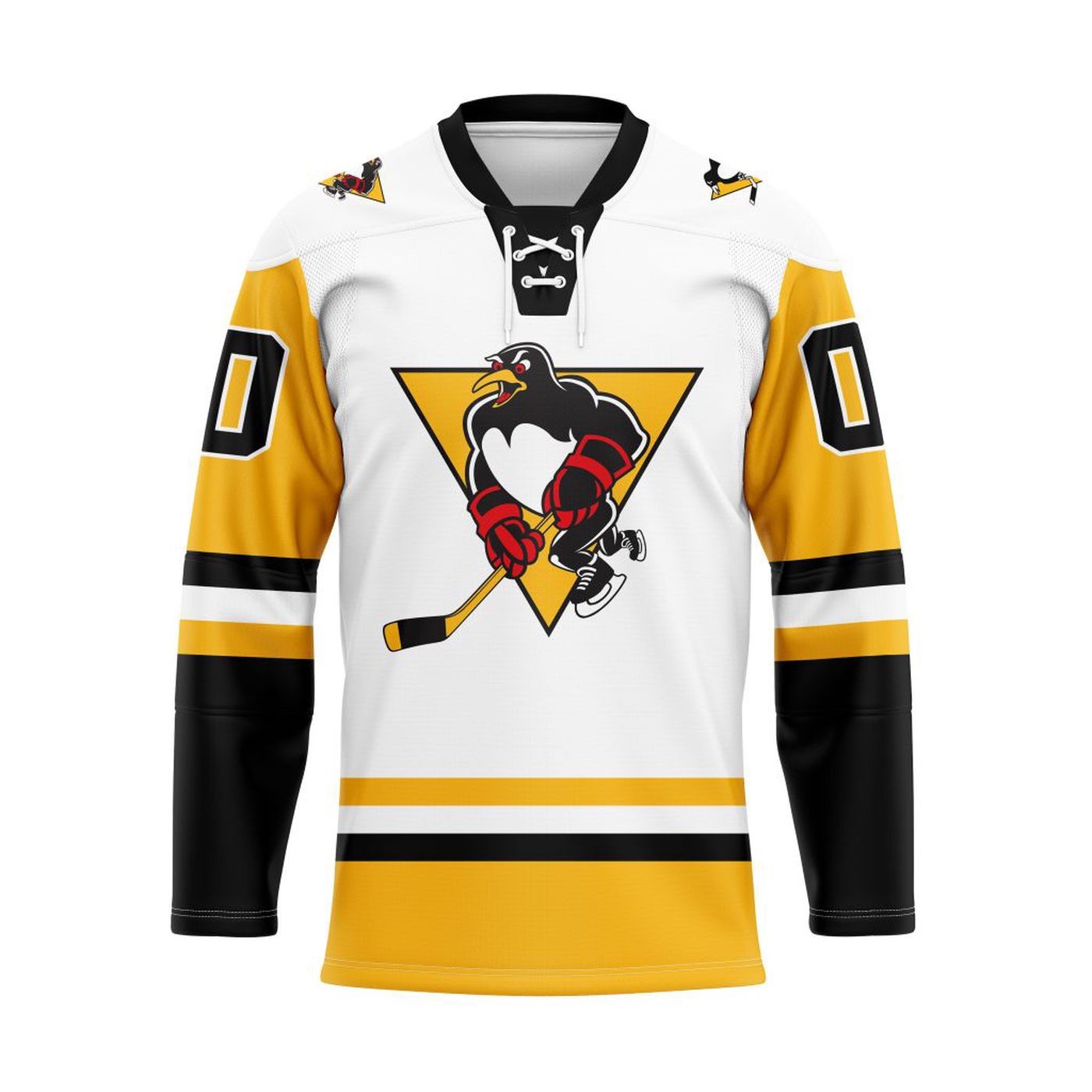 Wilkes-Barre/Scranton Penguins 2025/26 White Lace Hockey Shirt Fan Gear
