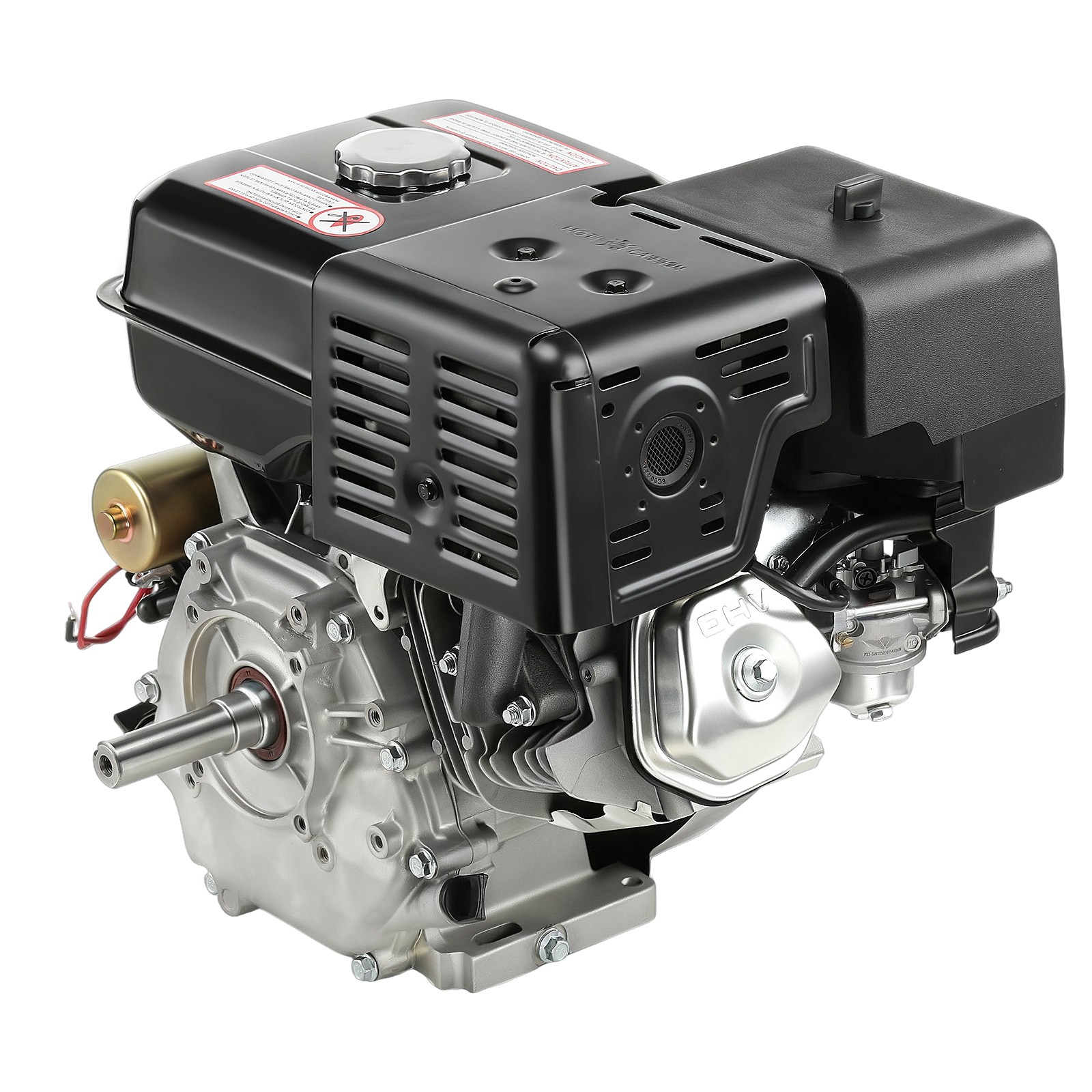 4-Stroke 420cc 15HP OHV Horizontal Shaft Gas Engine Electric Start Go Kart Motor