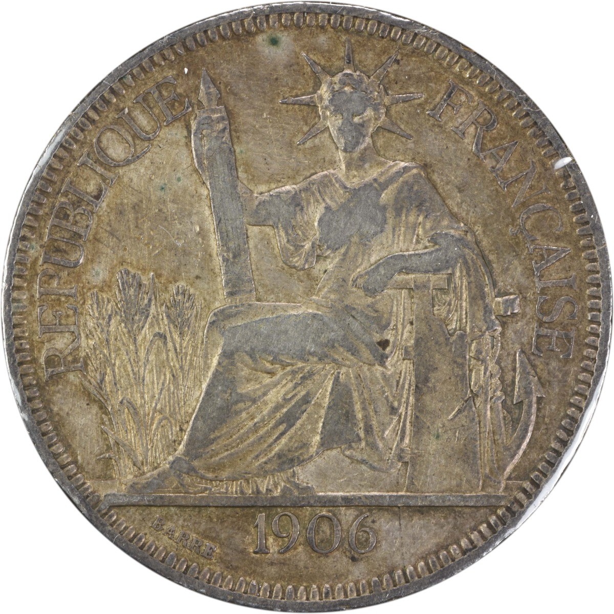 1906 A French Indo-China 1 Piastre KM5a.1 VF Uncertified #853 1906 A French Indo-China 1 Piastre KM5a.1 VF Uncertified #853