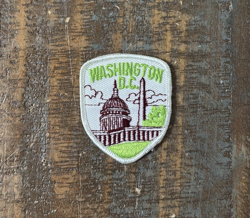 Vintage Washington DC Monument Capitol State Travel Souvenir Patch NOS 1970s Vintage Washington DC Monument Capitol State Travel Souvenir Patch NOS 1970s