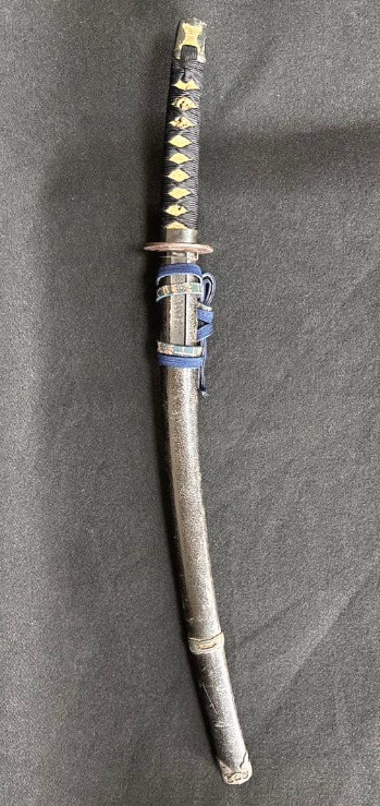 Japanese Antique Japanese sword (kodachi mounting) with a bamboo blade 24.41 in