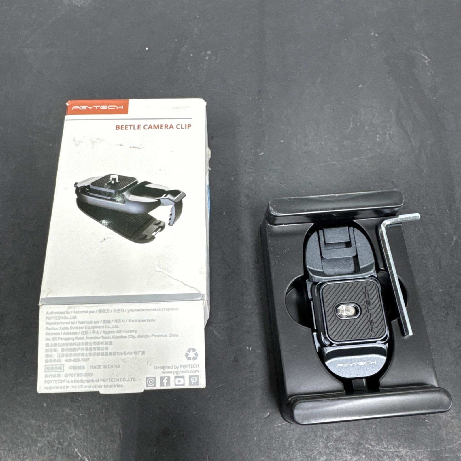 PGYTECH Beetle Camera Clip with Plate Quick Release System Backpack Clip PGYTECH Beetle Camera Clip with Plate Quick Release System Backpack Clip