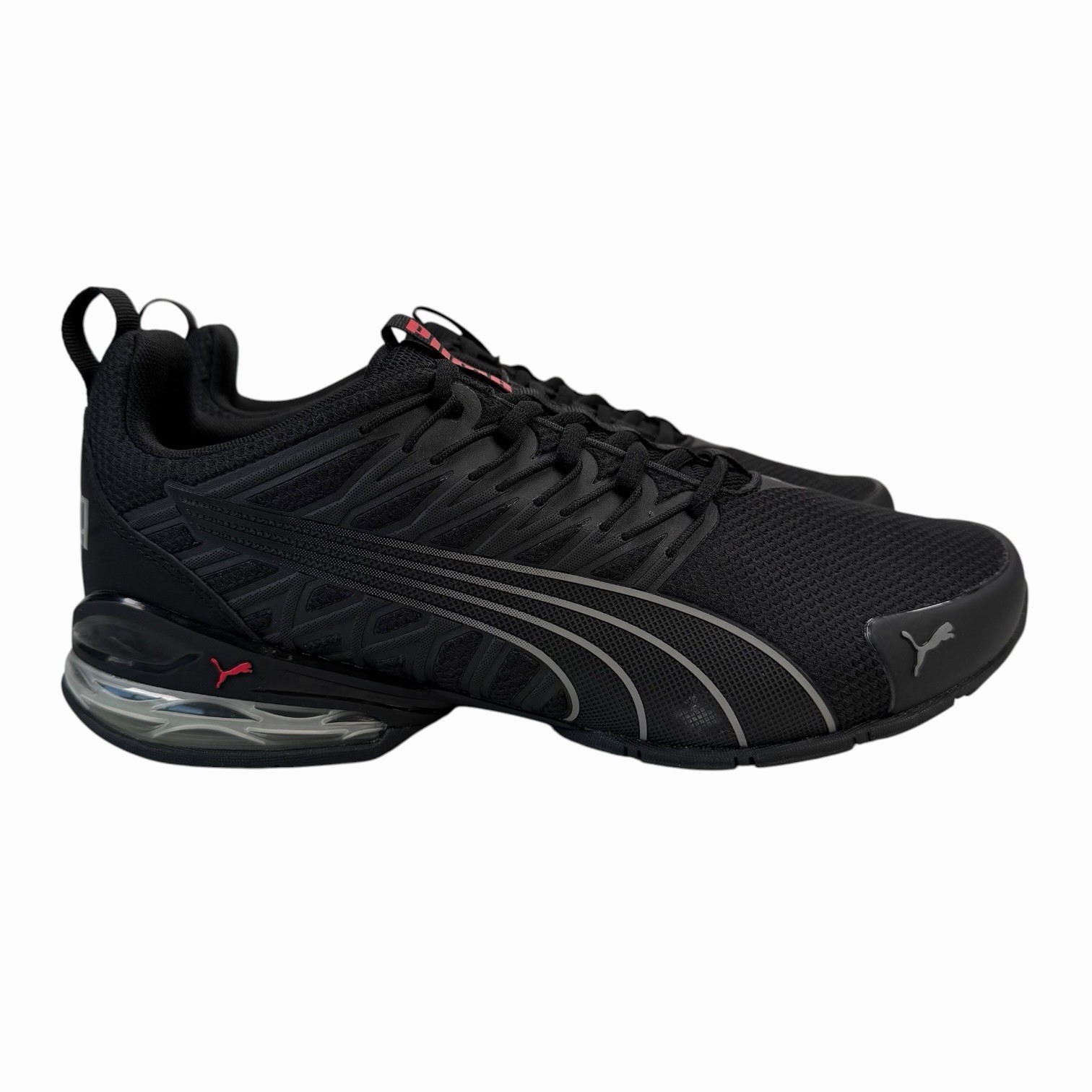 Puma Voltaic Evo Black Stormy Slate Red Shoes Men's Size 9
