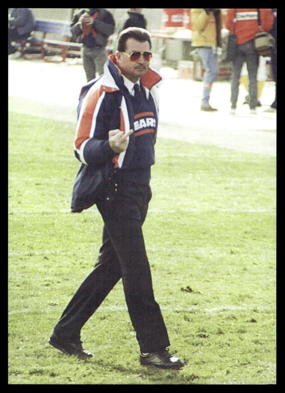 Mike Ditka Middle Finger Trading Card The Coach Da Bears \