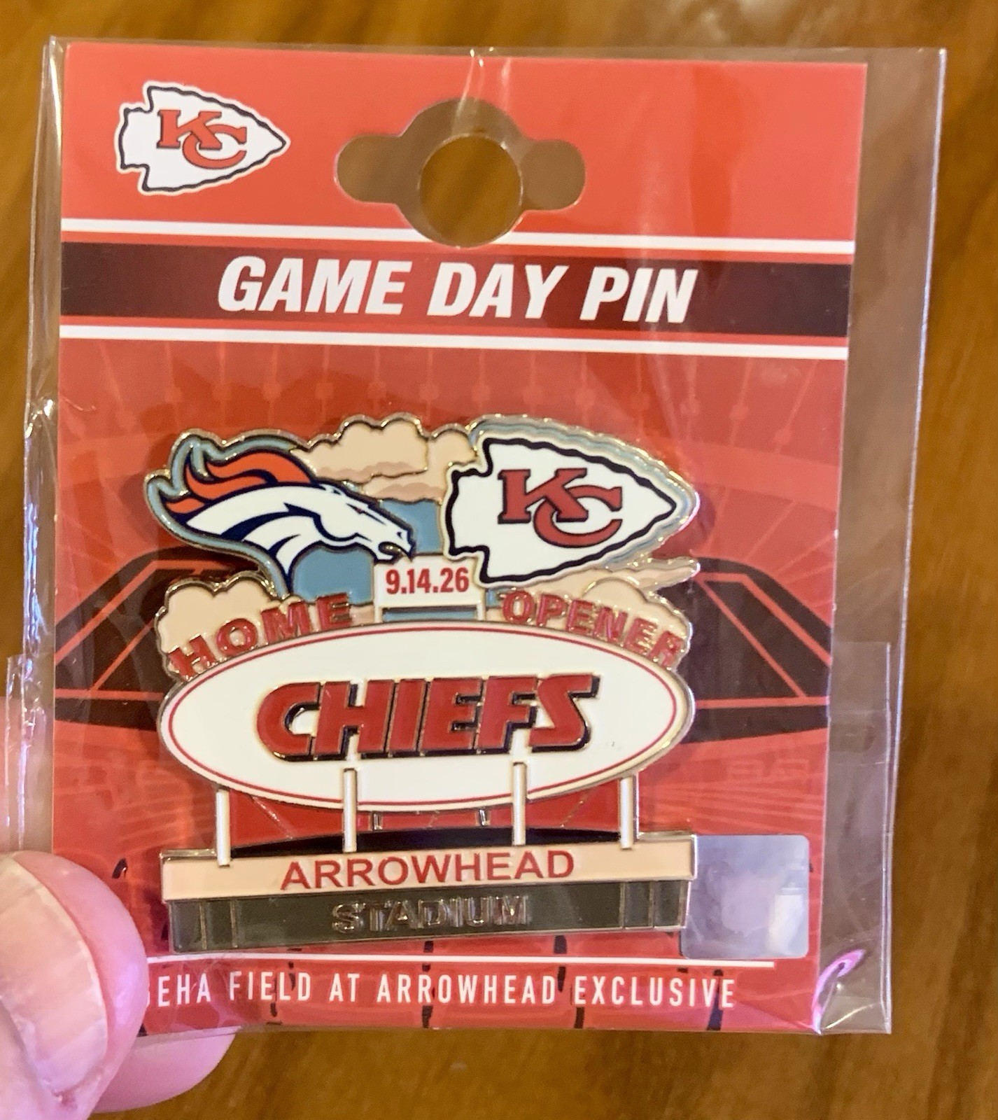 Chiefs Vs Broncos Gameday Pin 9-14-2026 Chiefs Vs Broncos Gameday Pin 9-14-2026