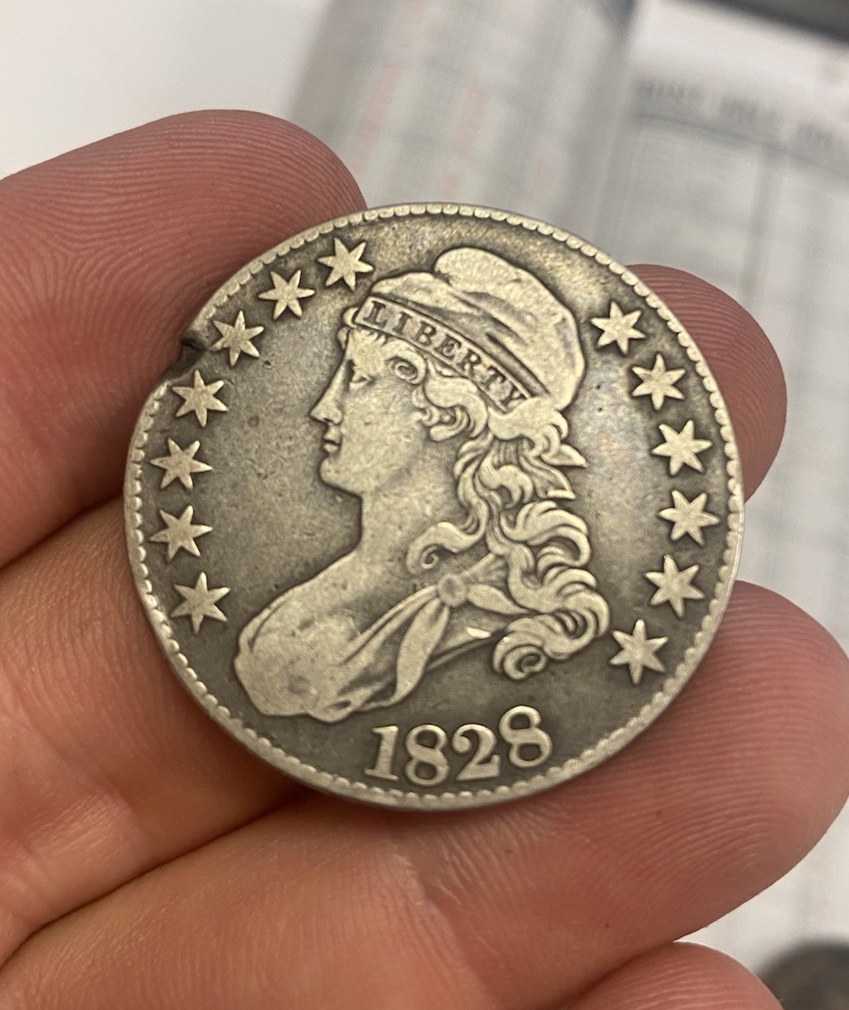 1828 U.S Silver Bust Half Dollar**** VF