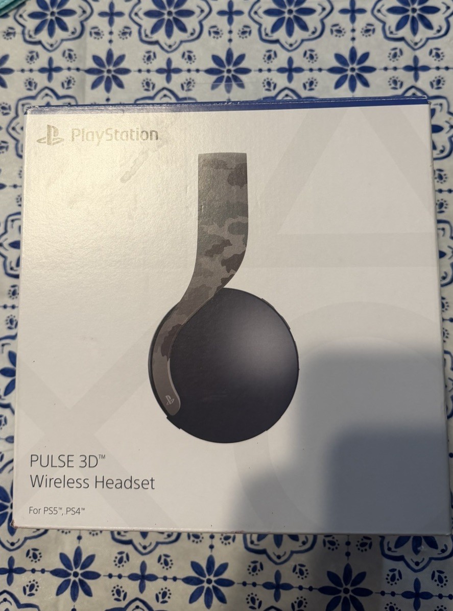 Sony PlayStation Pulse 3D Wireless Headset for PS5 Black And Gray Camo