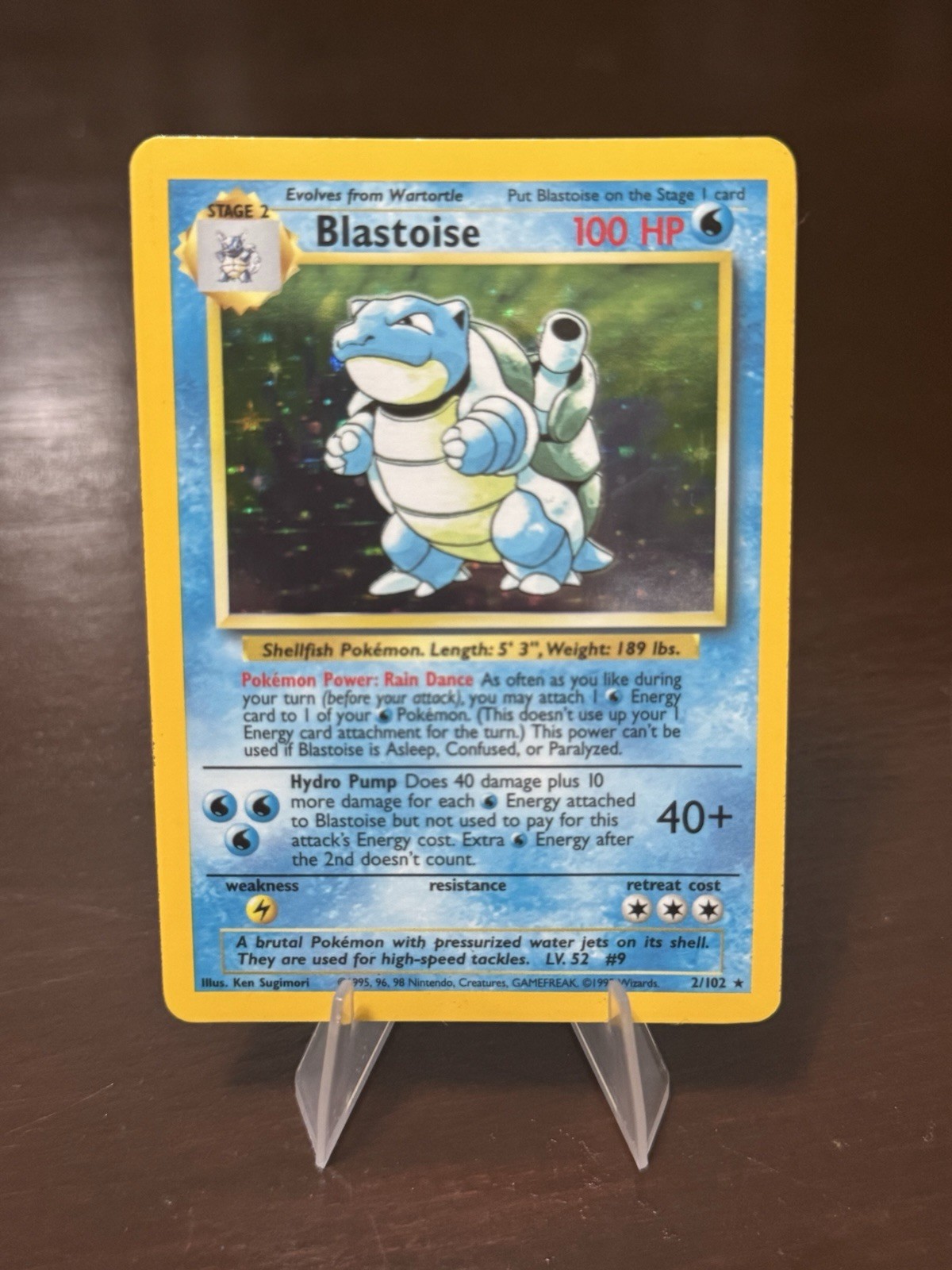 Blastoise 002/102 Base Set Holo Blastoise 002/102 Base Set Holo