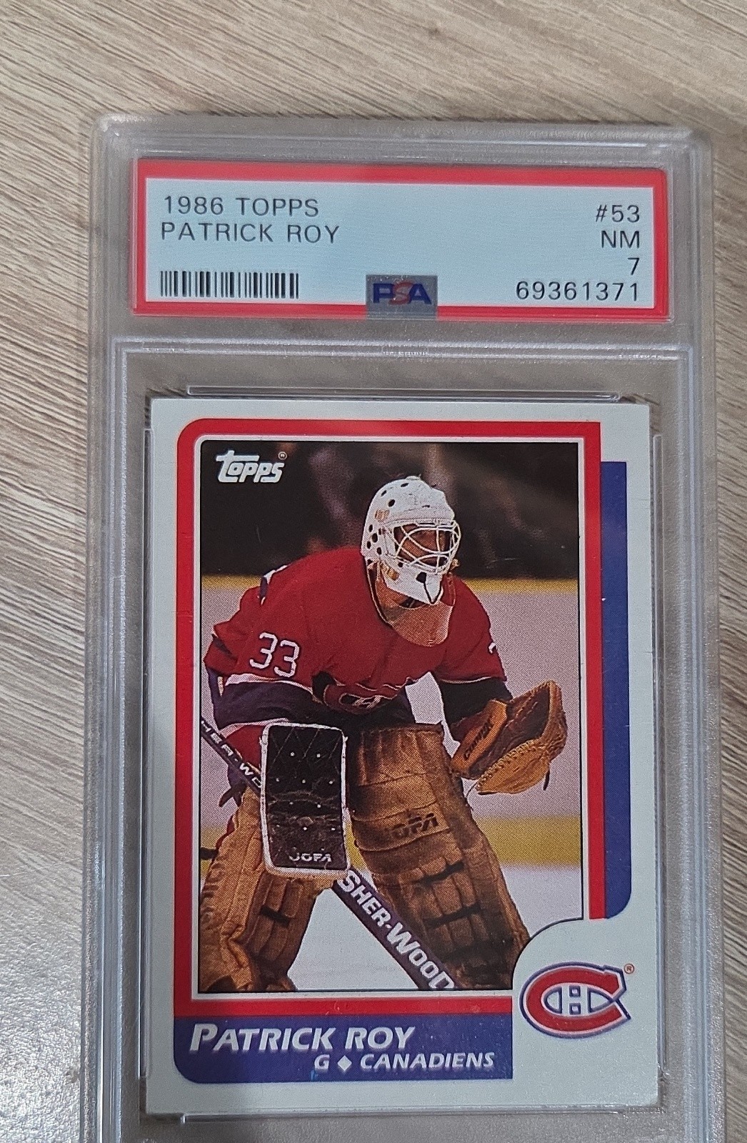 1986-87 Topps - Patrick Roy #53 (RC) 1986-87 Topps - Patrick Roy #53 (RC)