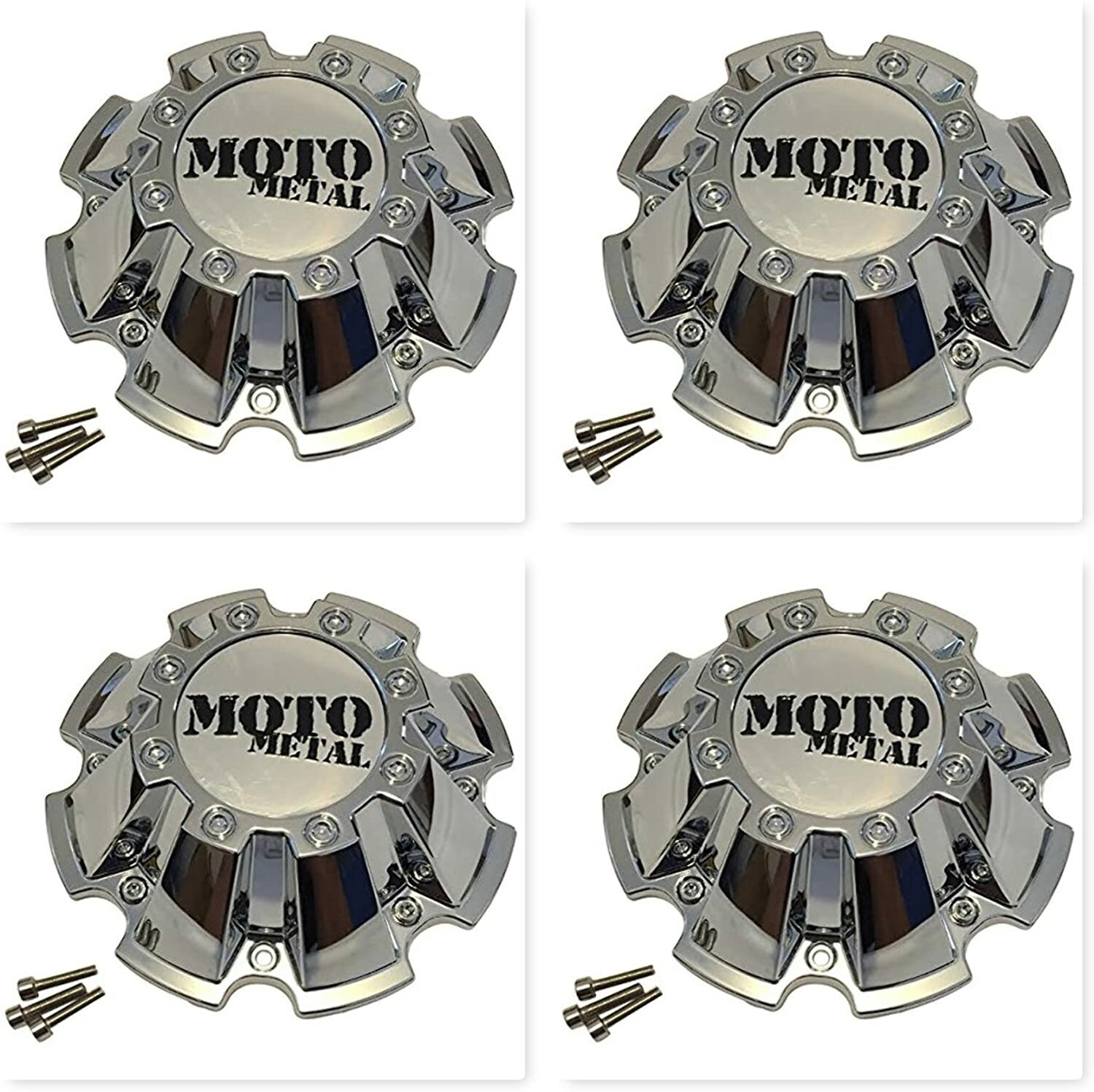 4 PACK 793CHROME Moto Metal Chrome Wheel Center Cap CAP M-793