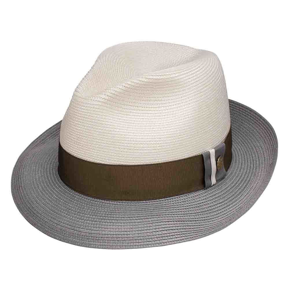 Stetson Portofino Ivory & Grey Milan Soft Finish Cowhide Hat (Hat Size 7 1/8)