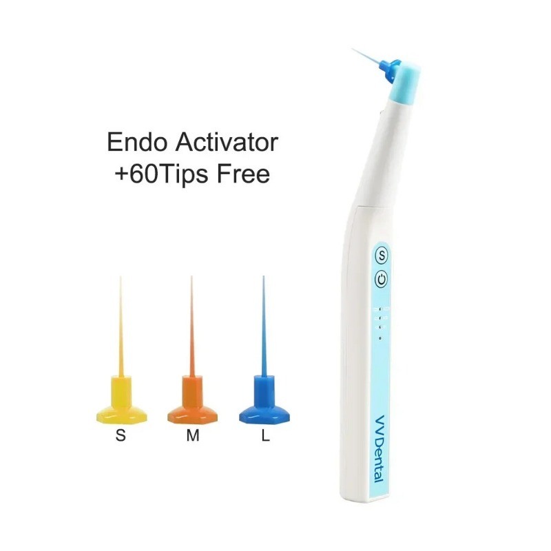 Endo Activator Sonic Irrigator Dentistry Root Canal Cleaning Device + 60 Tips