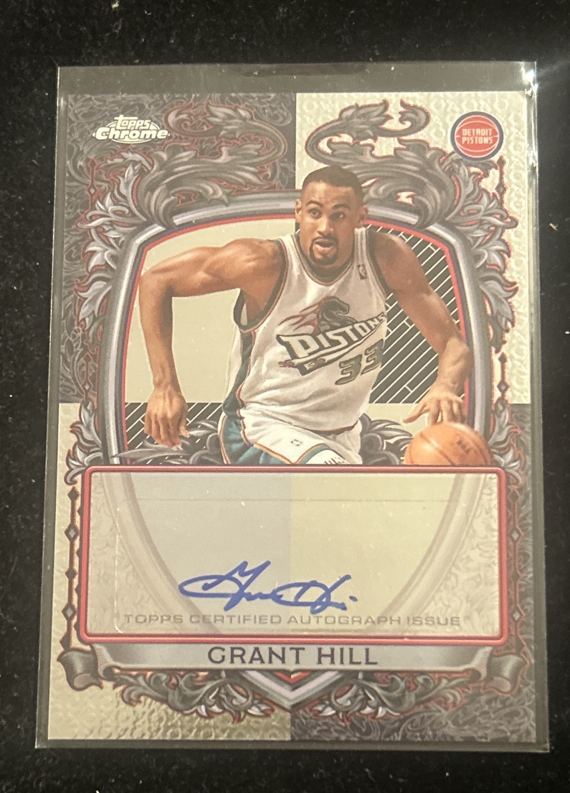 SASA 2025-26 Topps Chrome - Signature Style Grant Hill #SS-GH Refractor