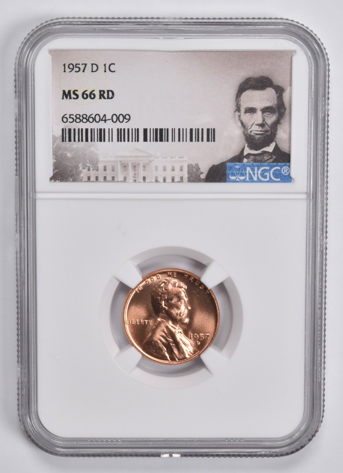 1957-D Lincoln Wheat Cent MS66 RD NGC Special Lbl 1957-D Lincoln Wheat Cent MS66 RD NGC Special Lbl