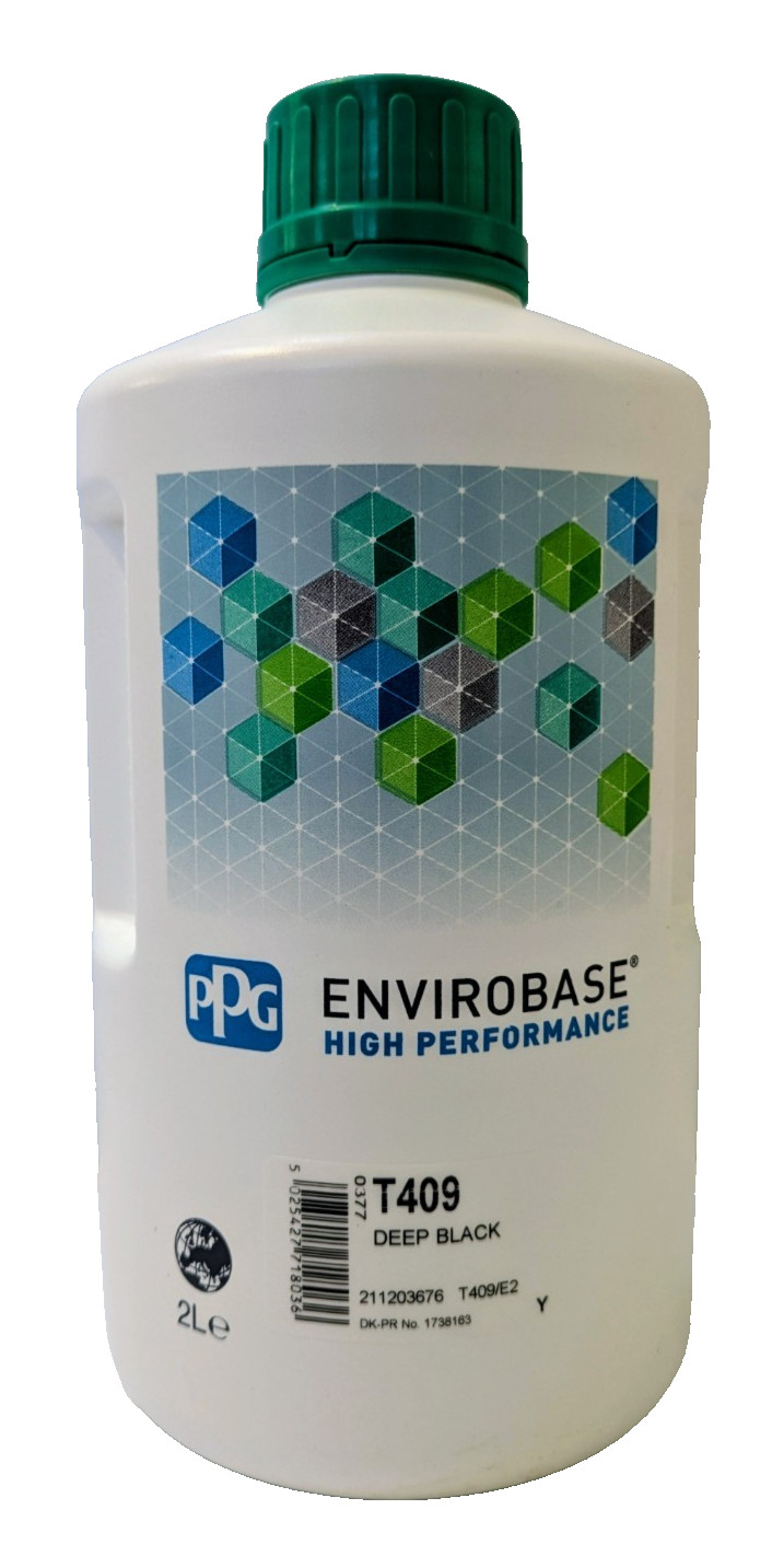 PPG T409 Envirobase High Performance Deep Black Tinter (2L) with 