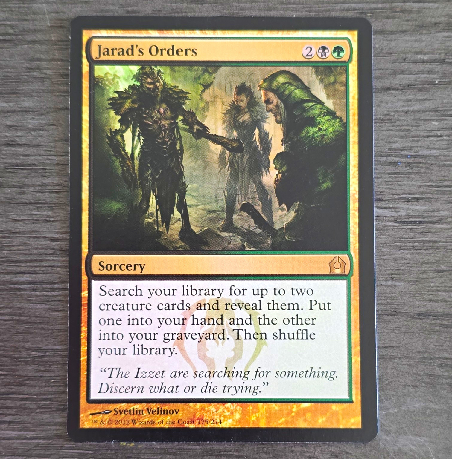 Wizards of the Coast Jarad\'s Orders Rare Sorcery RTR 175/274 EN 2012