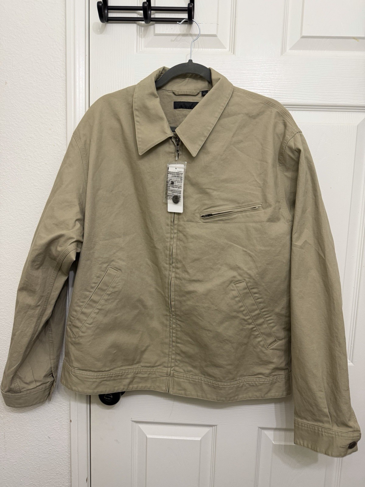 Uniqlo Men\'s  Zip-Up Blouson Jacket Size Large Beige NWT