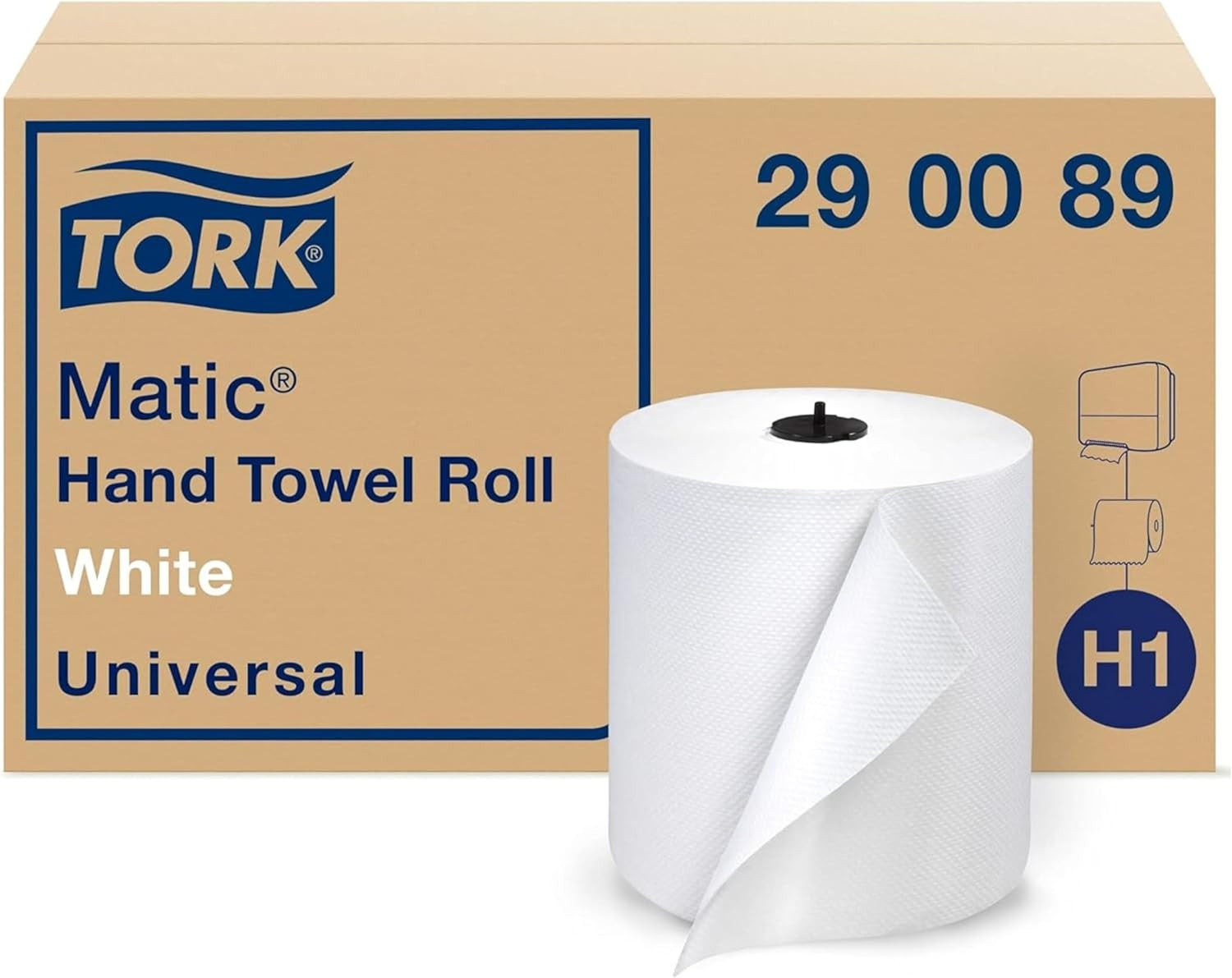 Matic Paper Hand Towel Roll White H1, Universal, 100% Recycled Fiber, 6 Rolls X Matic Paper Hand Towel Roll White H1, Universal, 100% Recycled Fiber, 6 Rolls X