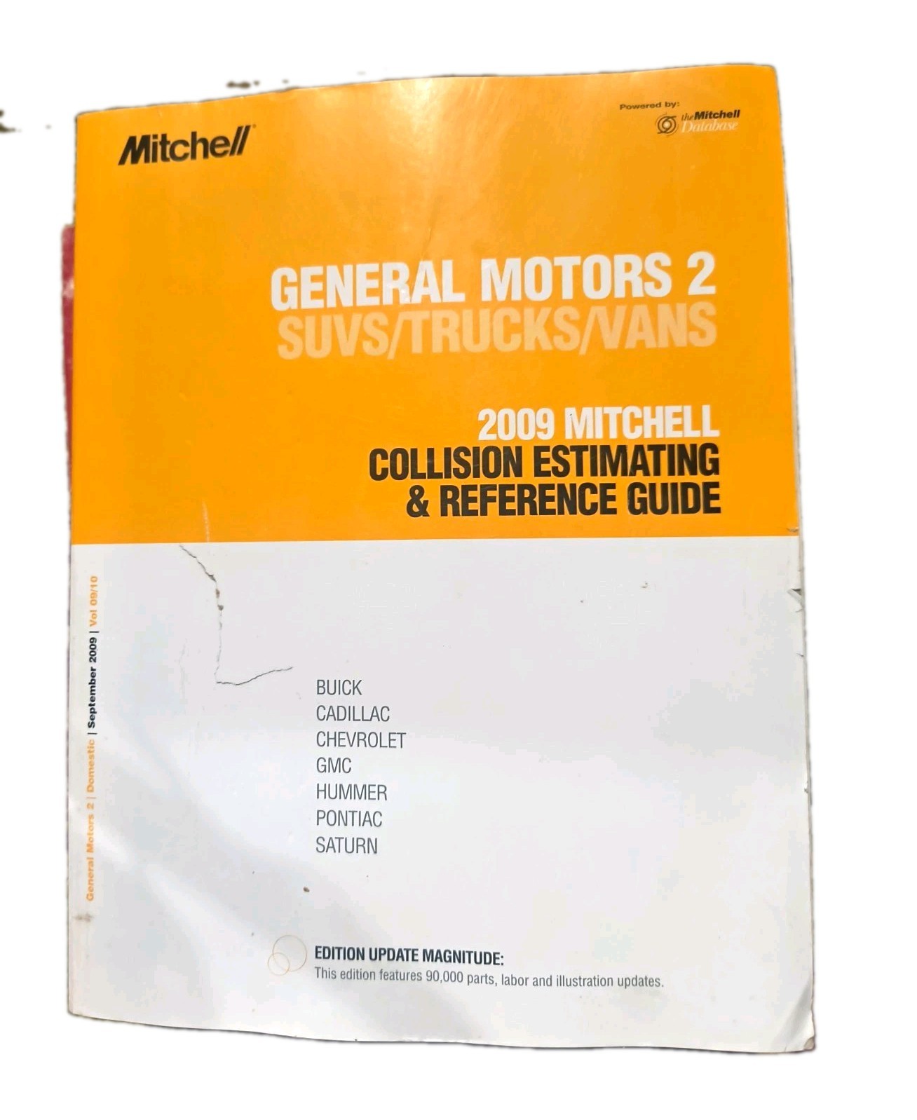 2010 Mitchell Collision Estimating Reference Guide GM General Motors Passenger