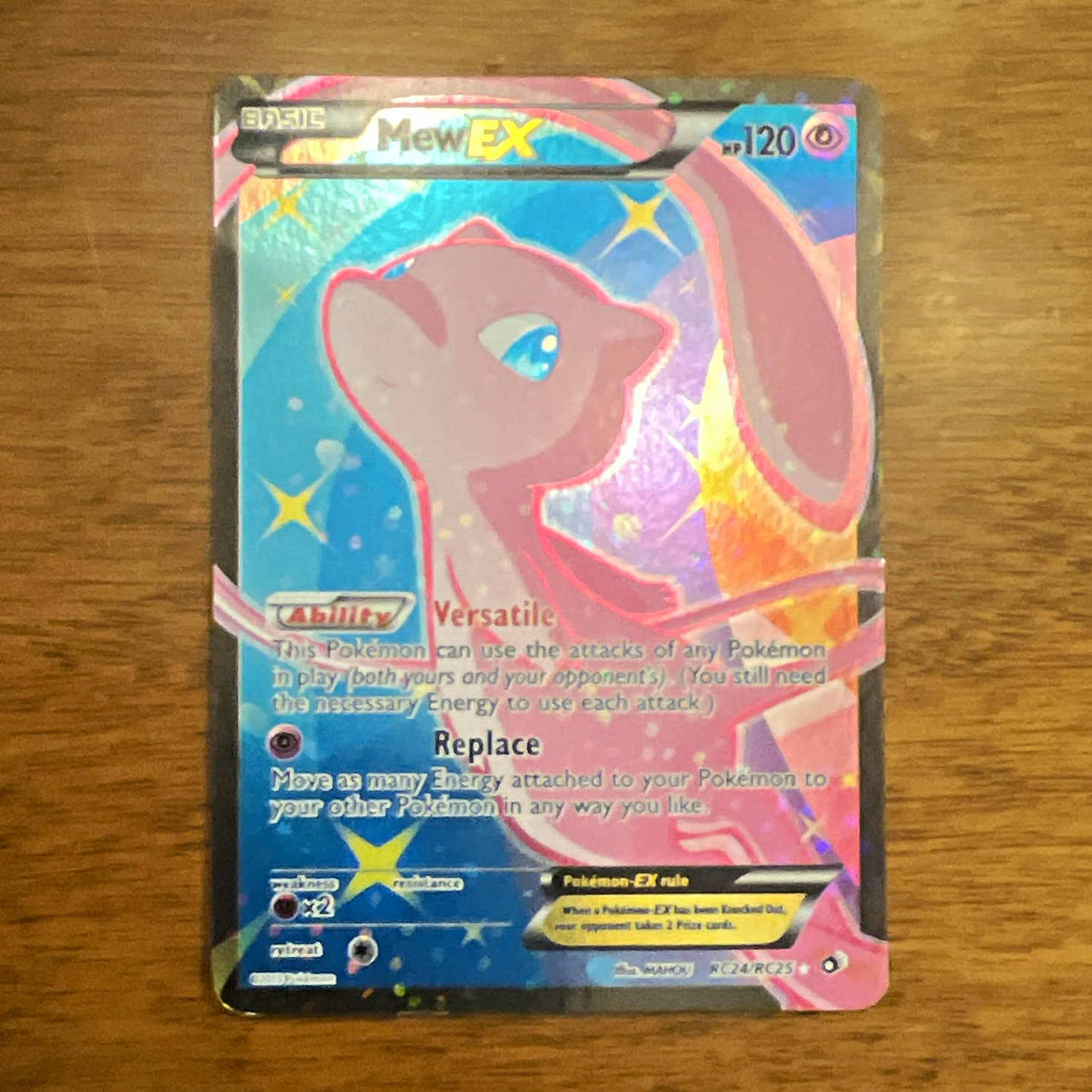 Pokemon Mew EX RC24/RC25 Legendary Treasures Radiant Collection Full Art Holo