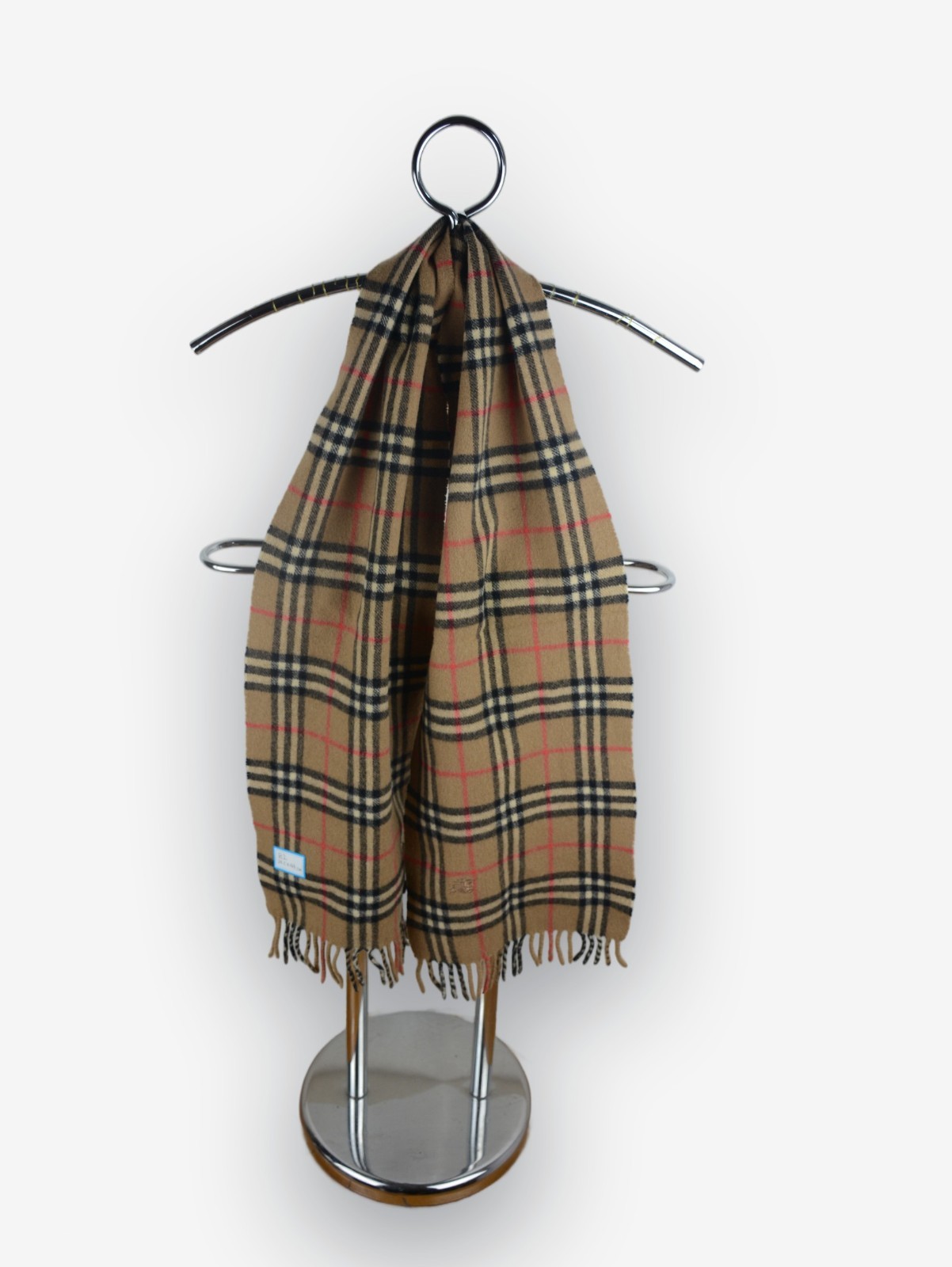 Burberry Vintage Unisex Beige scarf B2. Size L