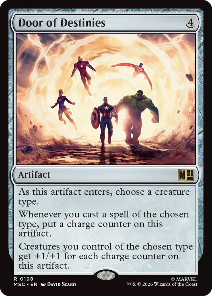 MTG Door of Destinies [Marvel Super Heroes Commander] Near Mint Magic