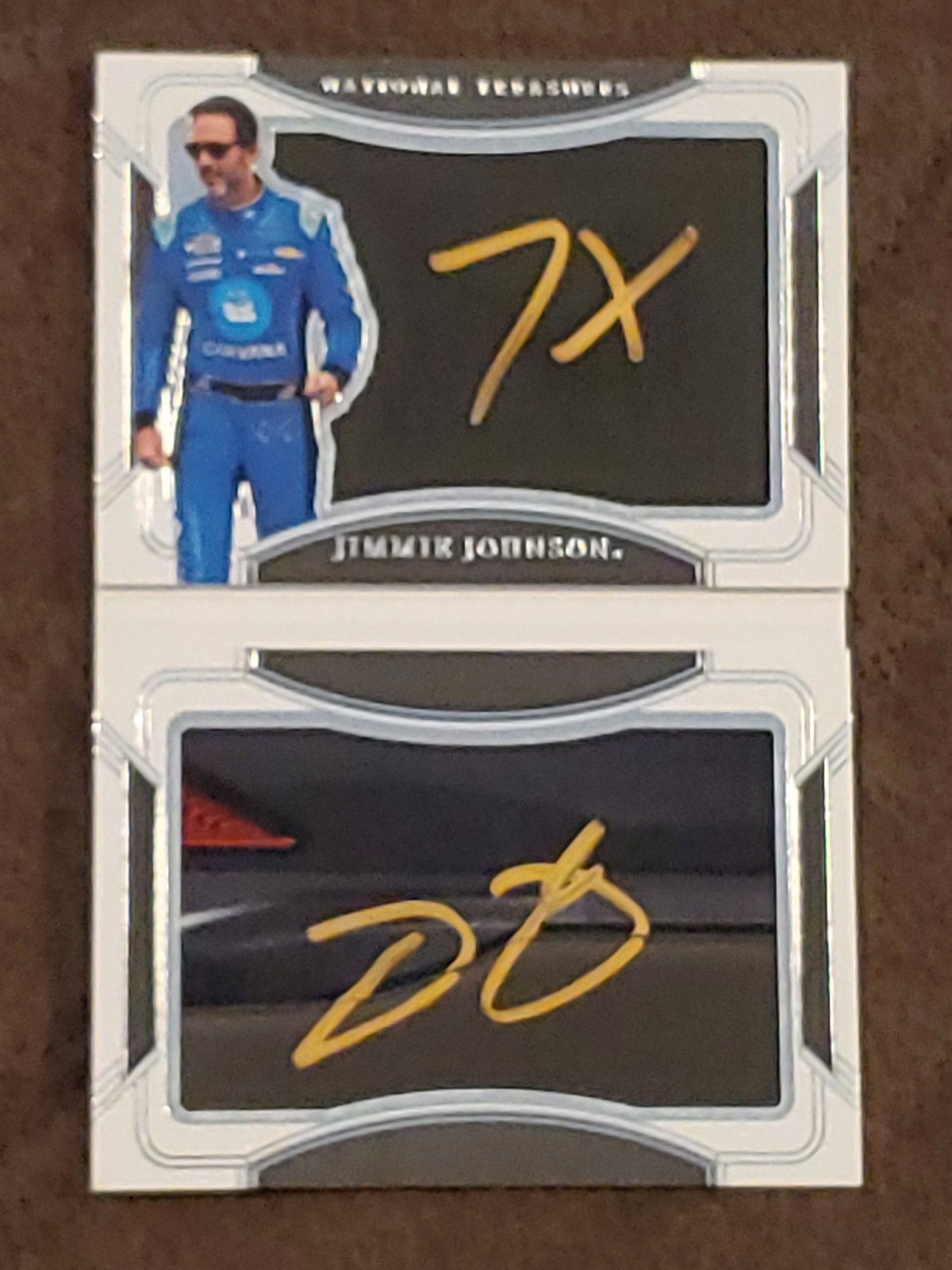 Jimmie Johnson 2023 National Treasures Jumbo Sheetmetal Tire Booklet AUTO 7xAUTO Jimmie Johnson 2023 National Treasures Jumbo Sheetmetal Tire Booklet AUTO 7xAUTO