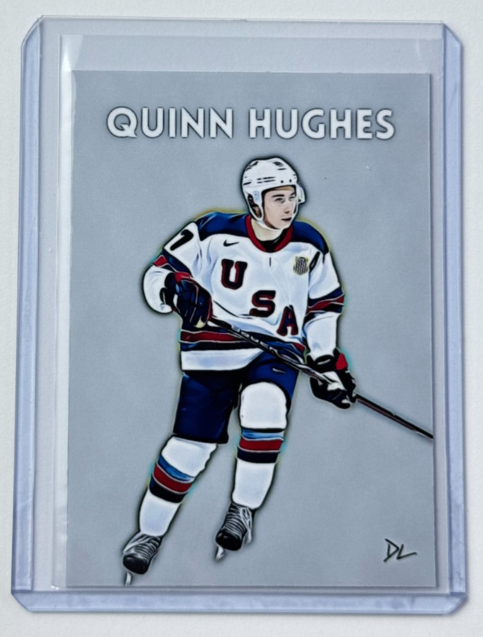 Quinn Hughes Limited Edition Artist Signed \