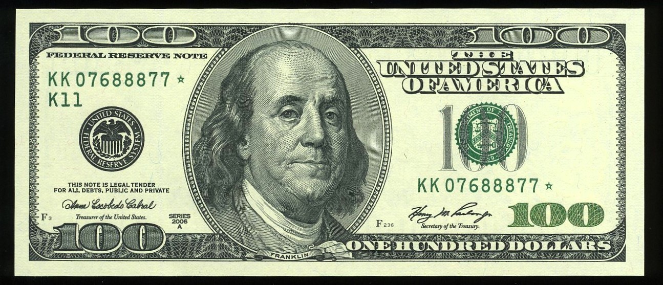 2006 $100 FRN KK07688877* STAR GEM-CU