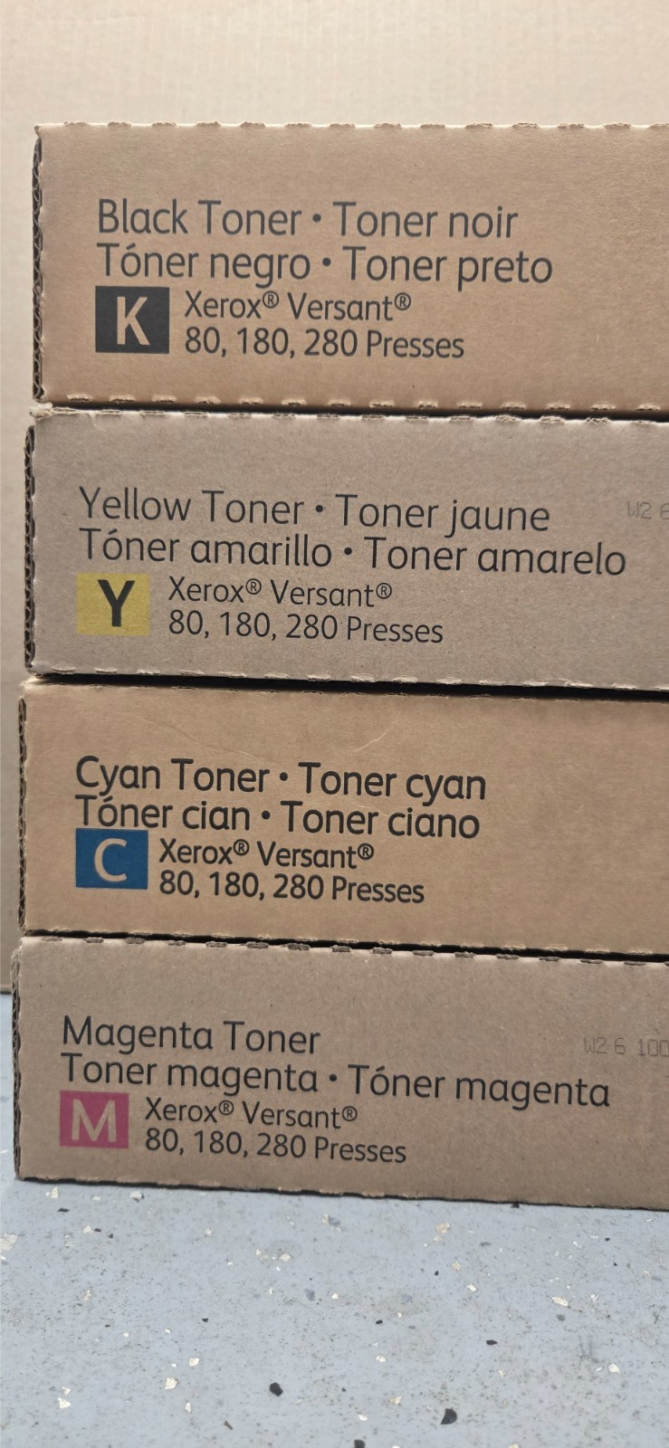 Genuine Toner Xerox Versant 80/180/280 Digital Press C,M,Y,K - FULL SET
