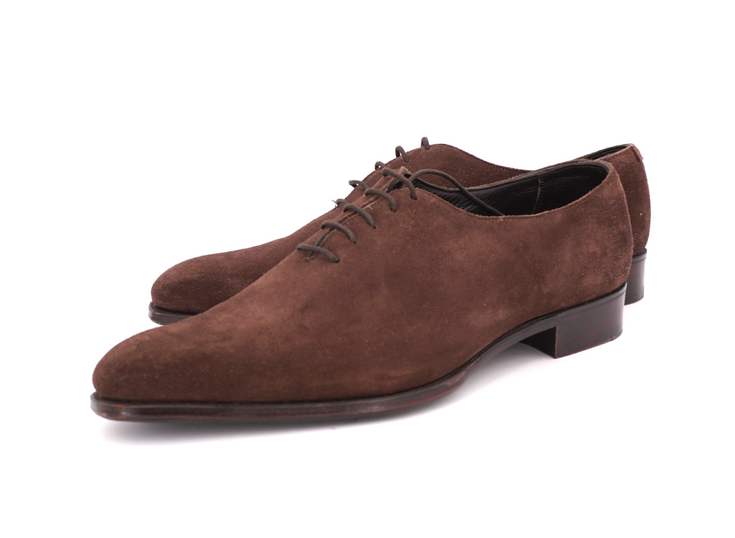 NEW | KINGSMAN GEORGE CLEVERLEY US 11 UK 10 E WHOLECUT OXFORD DARK BROWN SUEDE
